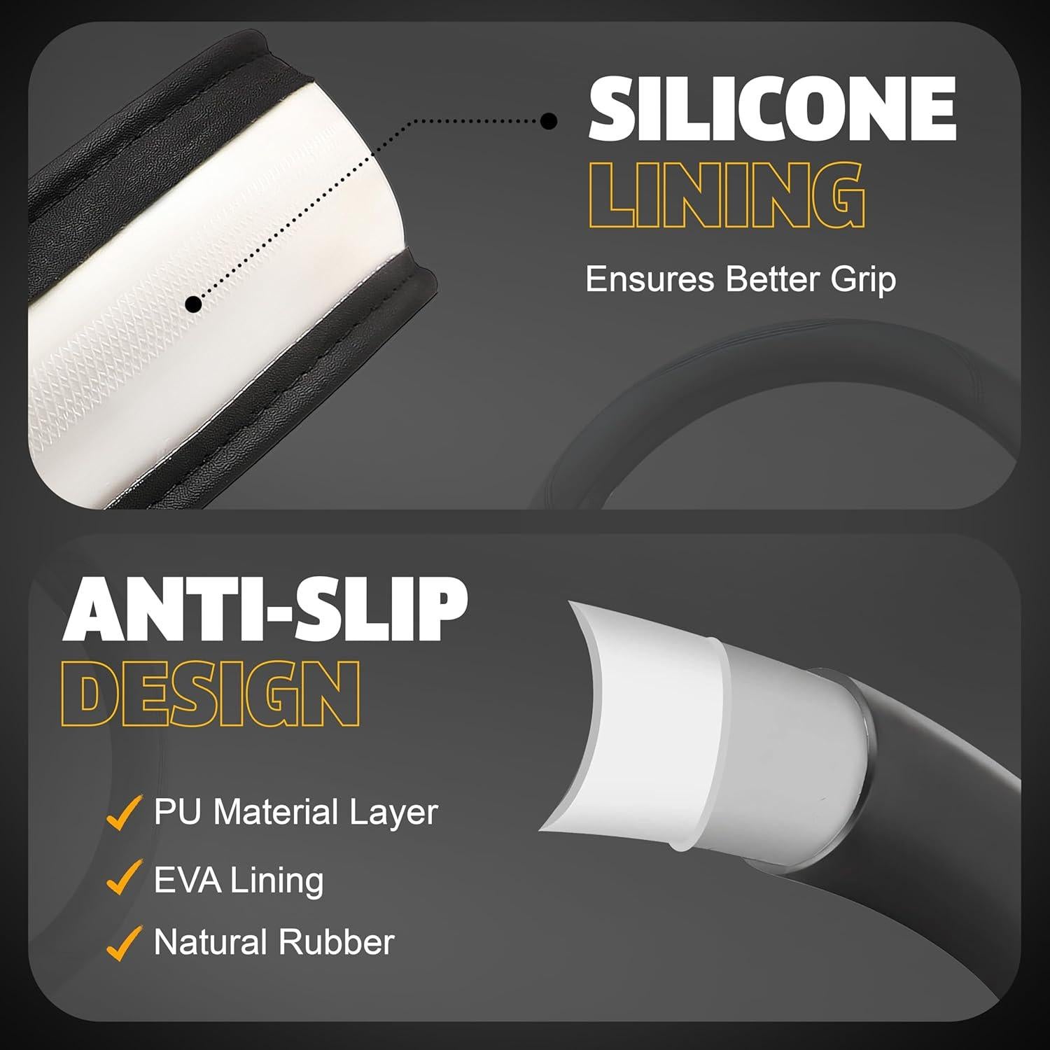 Cubierta de Volante EcoNour Universal 37-38 cm Antideslizante