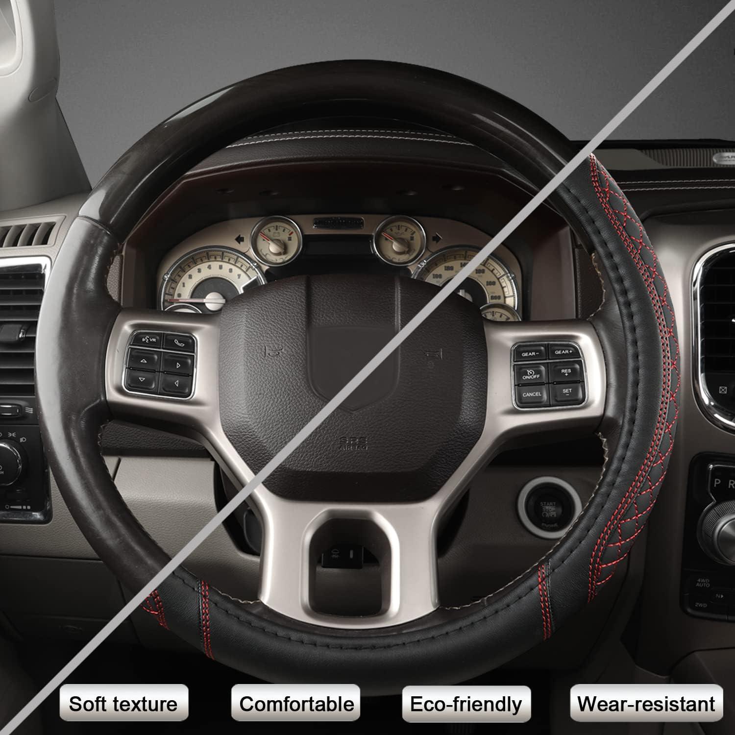 Cubierta de Volante West Llama para Dodge RAM 15.5-16" Acolchado