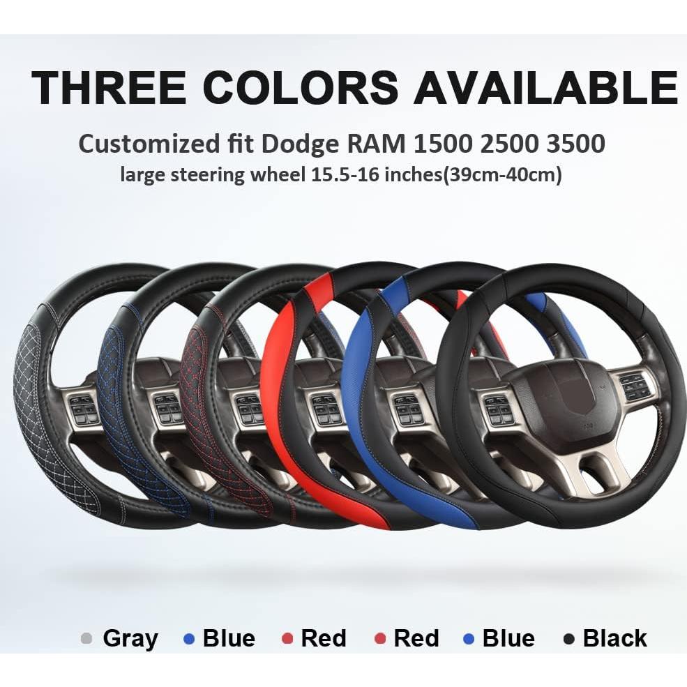 Cubierta de Volante West Llama para Dodge RAM 15.5-16" Acolchado