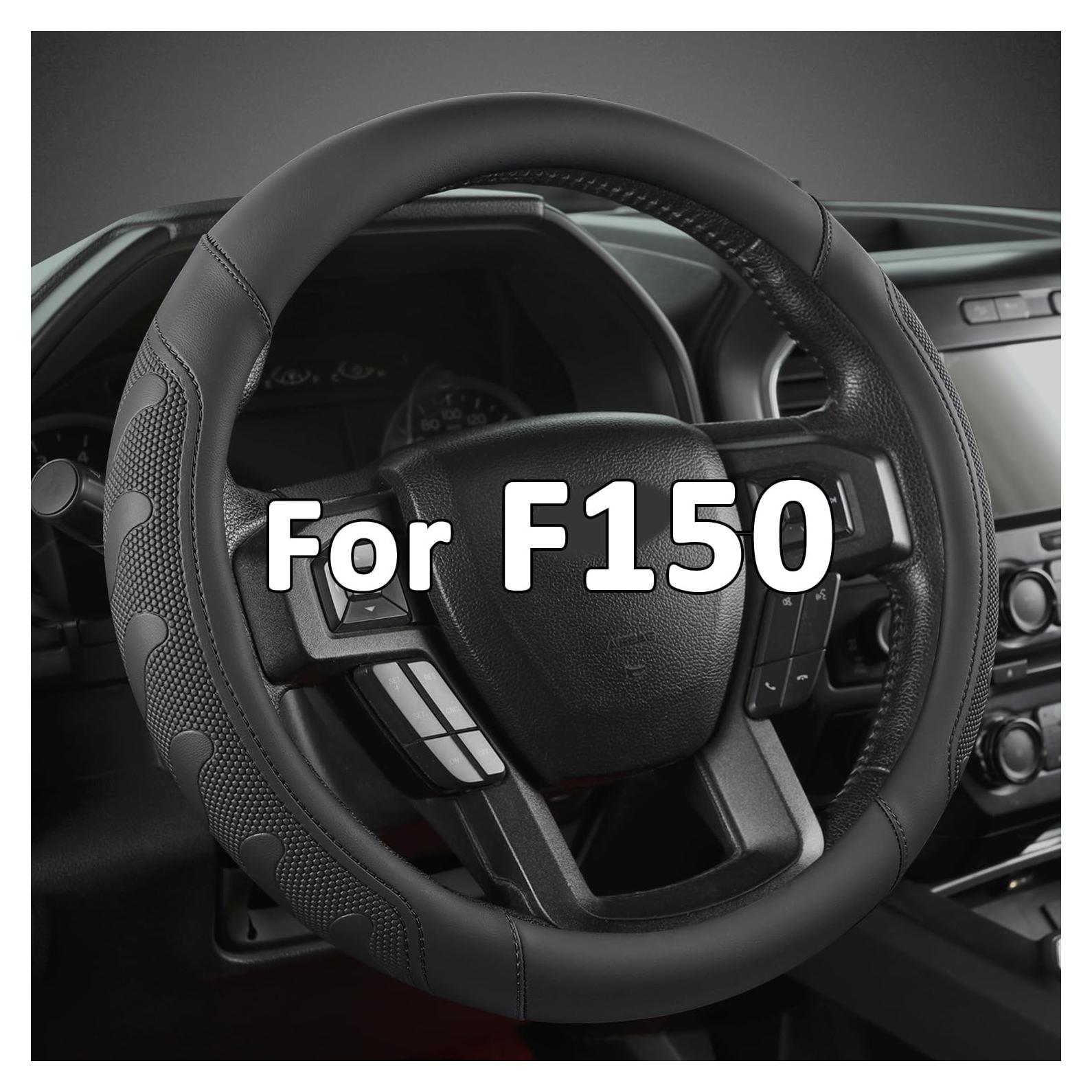 Cubierta de Volante GIANT PANDA para Ford F-Series 15.5-16" Negro