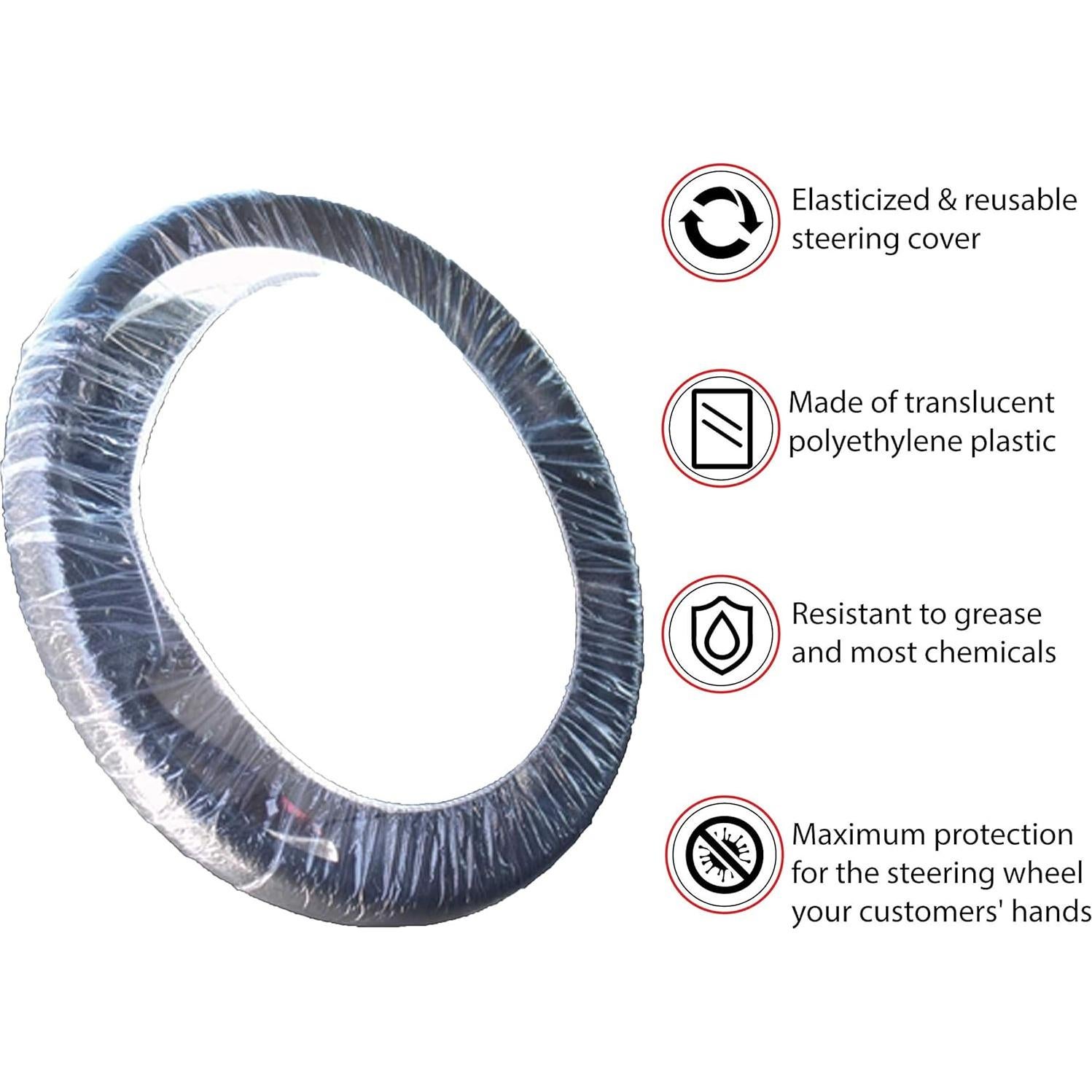 Cubiertas de Volante Desechables CarBowz - Paquete 100 Unidades