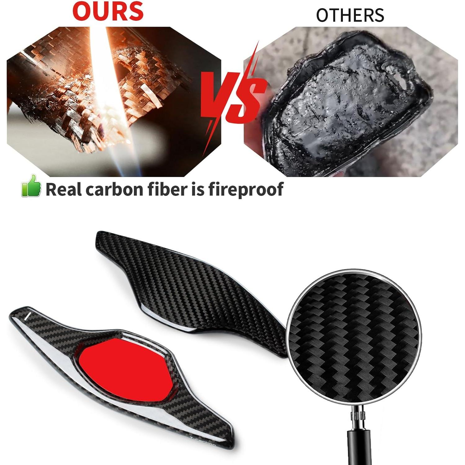 Extensiones de Paletas de Volante T-carbon para Cadillac XTS 2013-2019