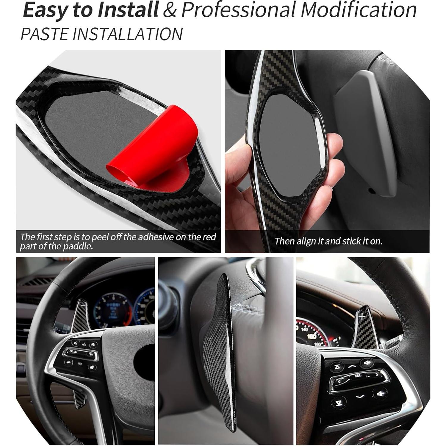 Extensiones de Paletas de Volante T-carbon para Cadillac XTS 2013-2019