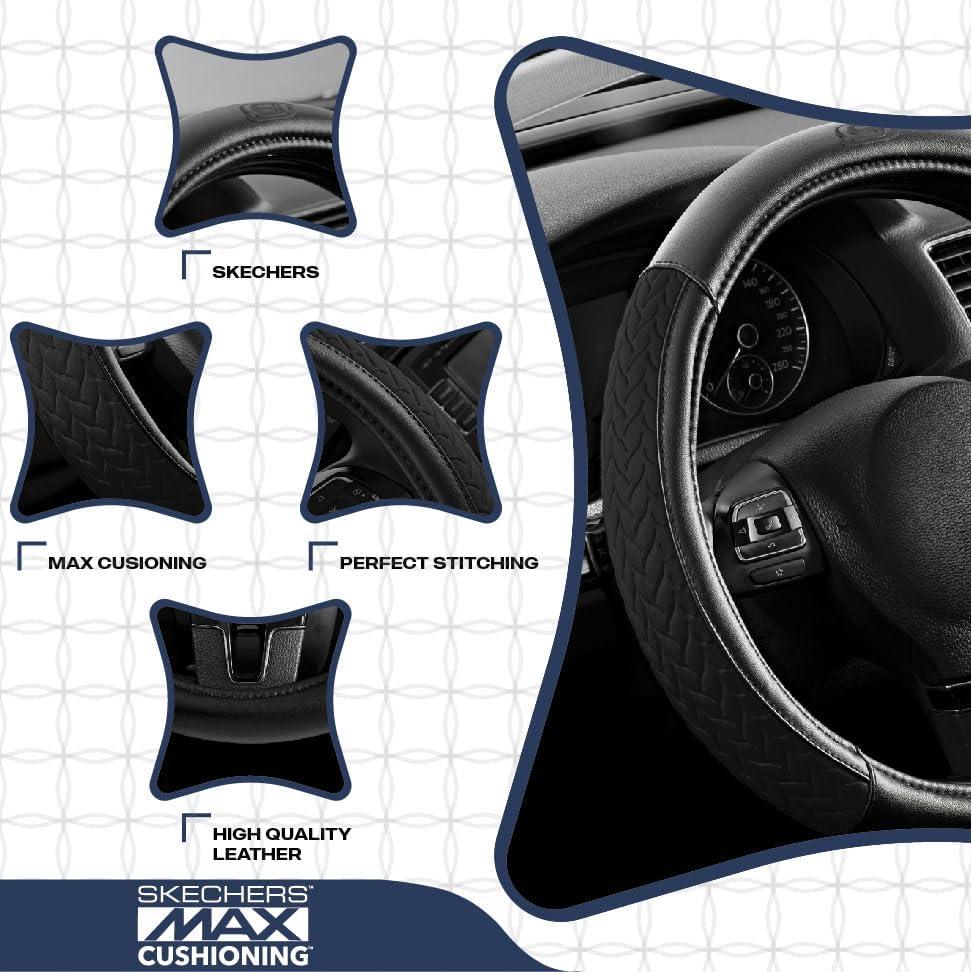 Cubierta de Volante Skechers de Cuero 37-38 cm Negro