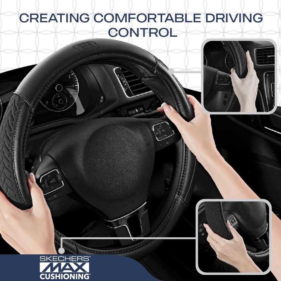 Cubierta de Volante Skechers de Cuero 37-38 cm Negro