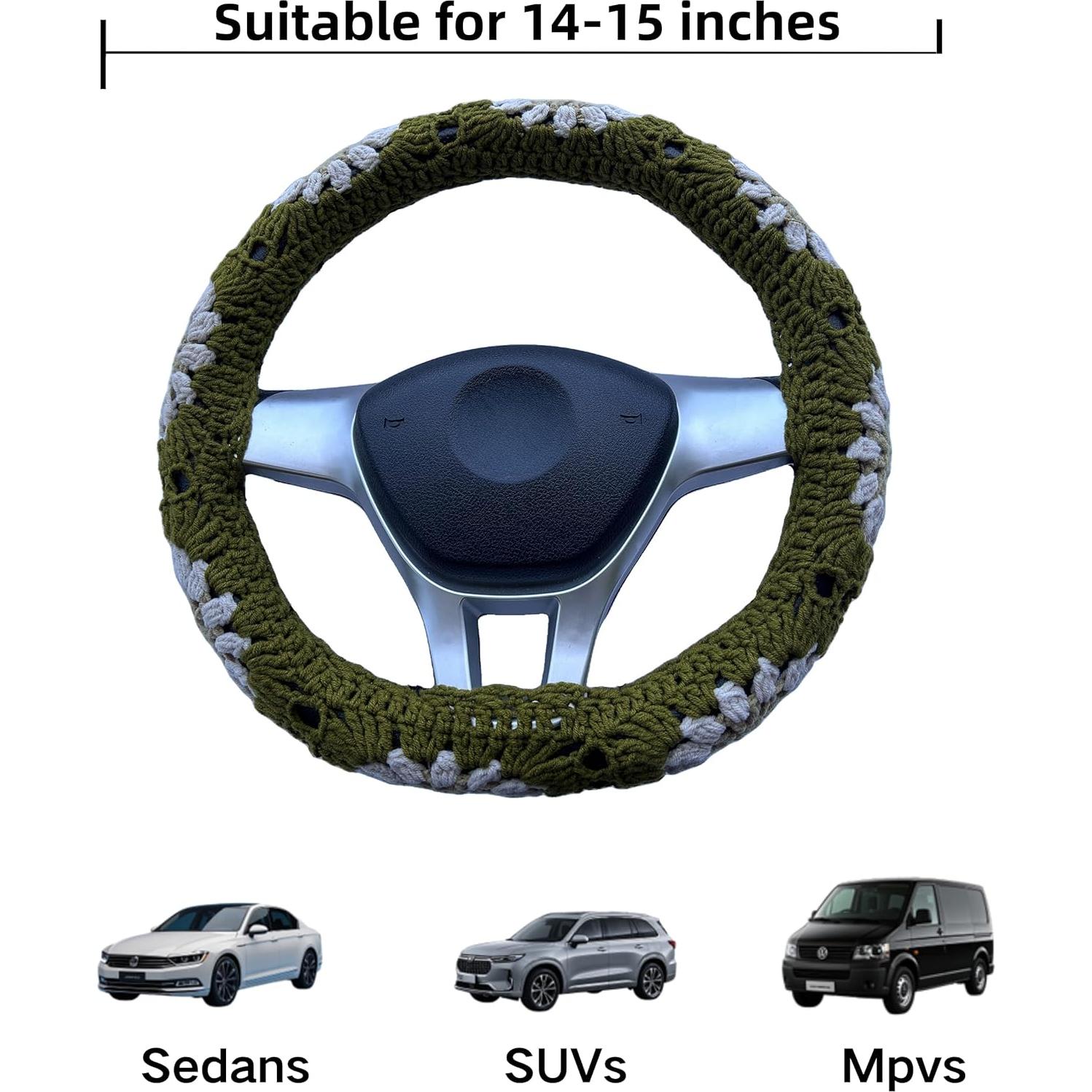 Cubierta de Volante de Crochet Younger Fay Fay 14-15" Verde