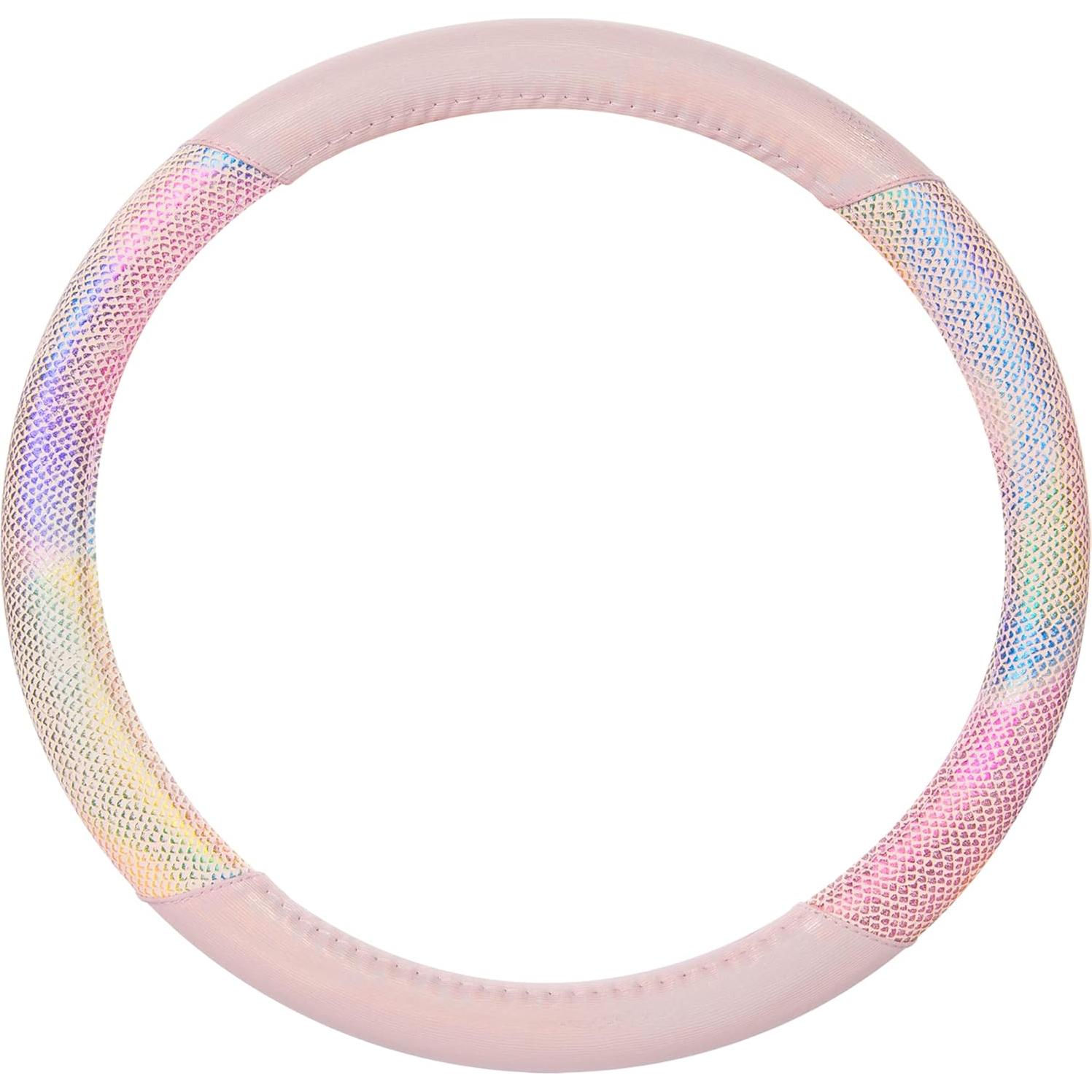 Cubierta de Volante Arcoíris Carbella 15" Multicolor para Auto