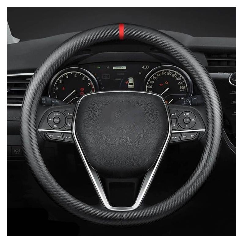 Cubierta de volante de coche YOUDAXIN S62 de fibra de carbono 37-38.5 cm
