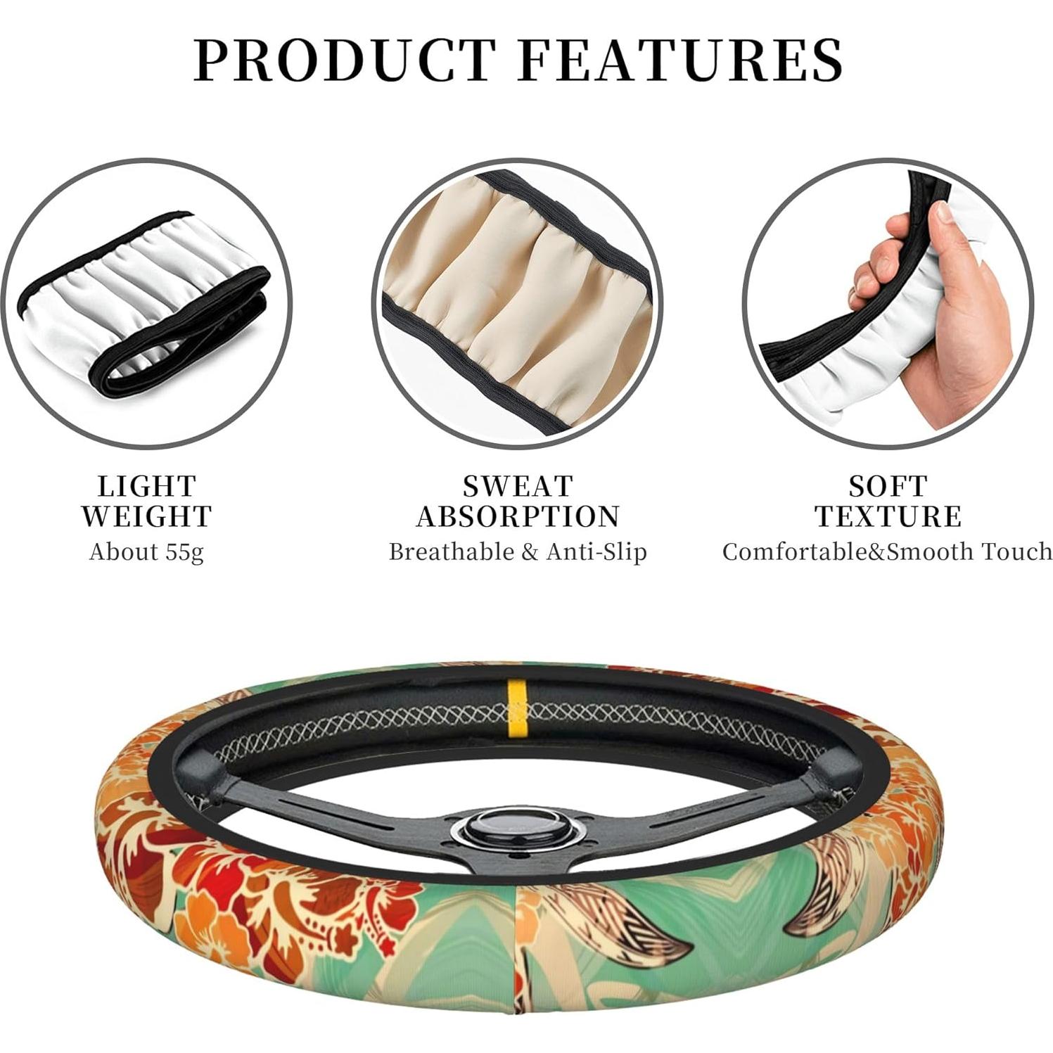 Funda de Volante THOEWONG Tropical 38cm Antideslizante