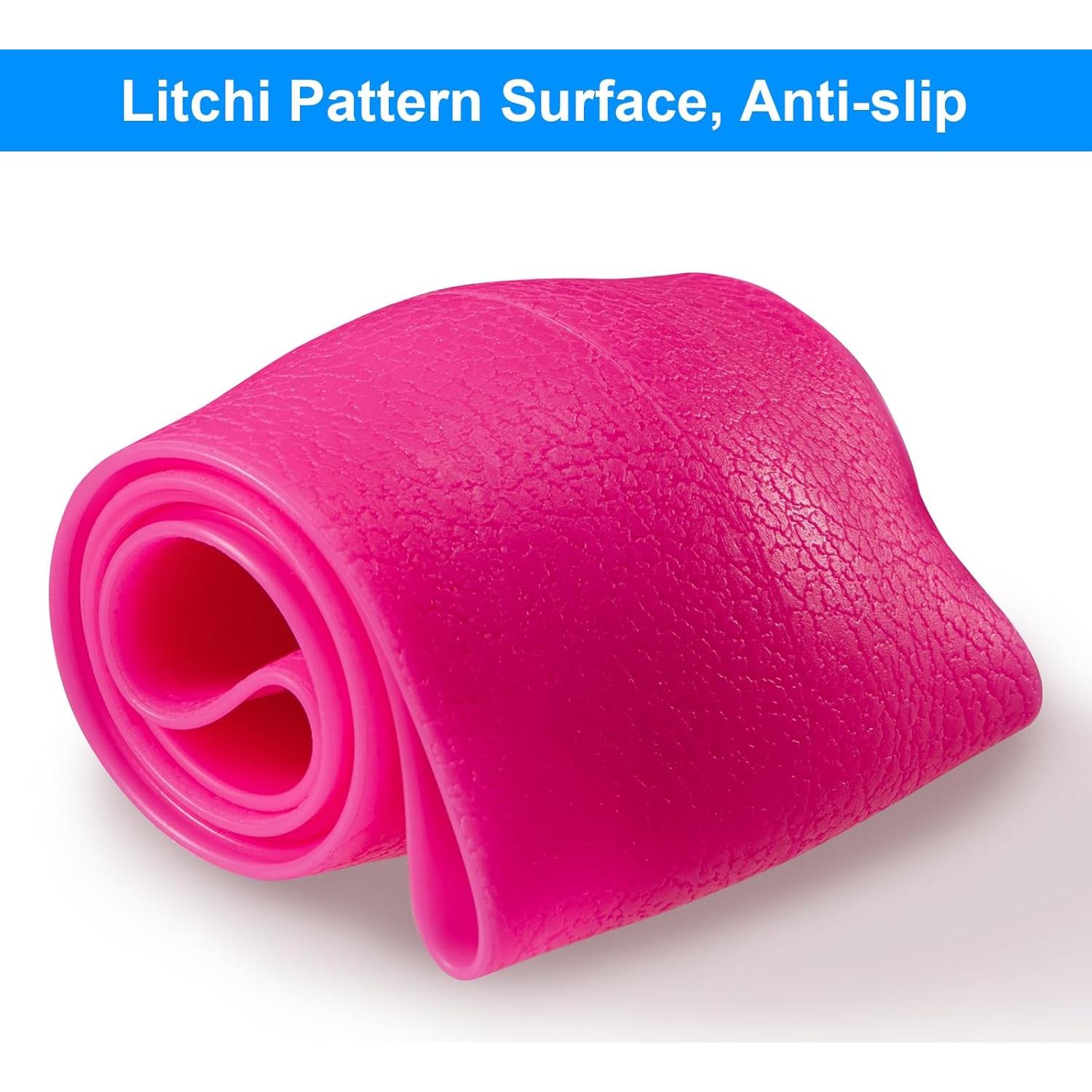 Cubierta de Volante de Silicona Rosa Spurtar 15 Pulgadas