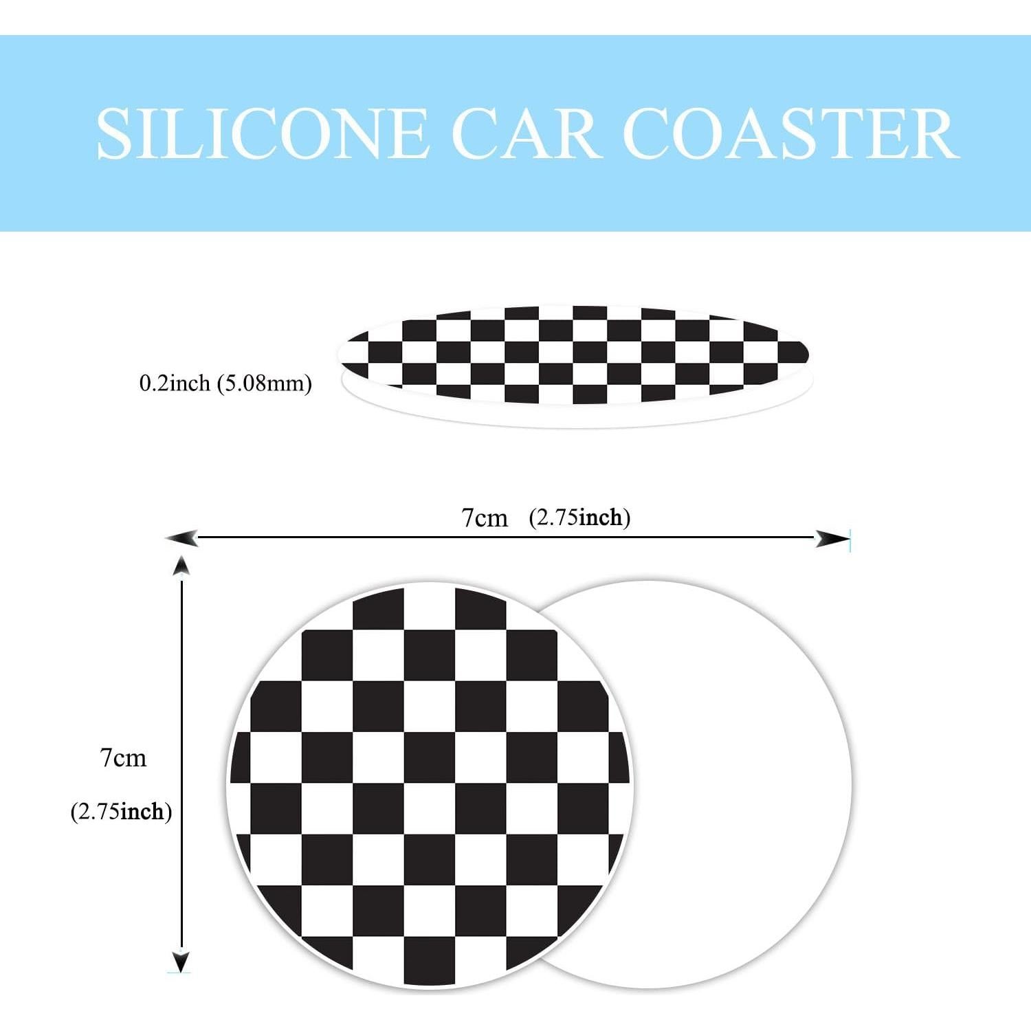 Cubierta de Volante Olemier Antideslizante 38.1 cm Cuadros