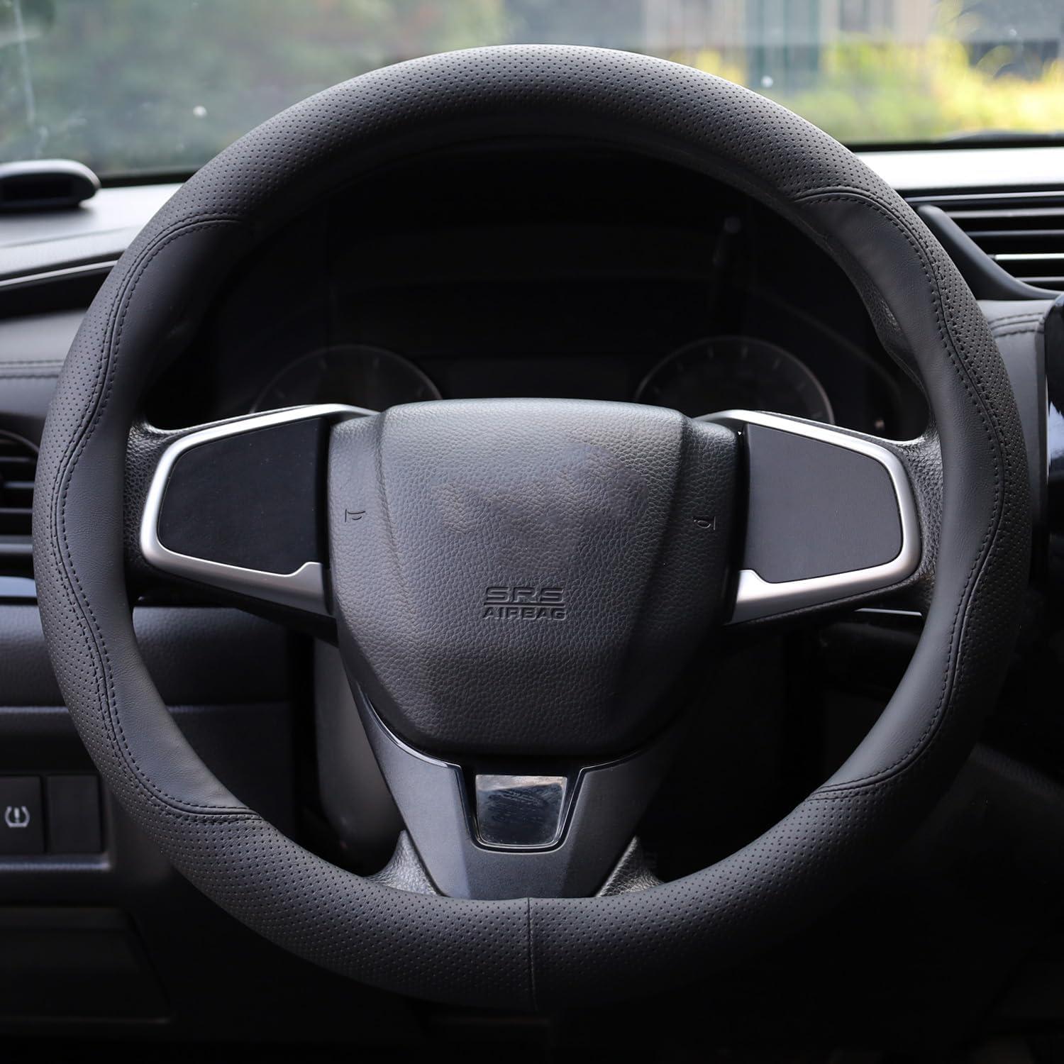 Cubierta de Volante XHRING para Honda 37-38 cm Negro