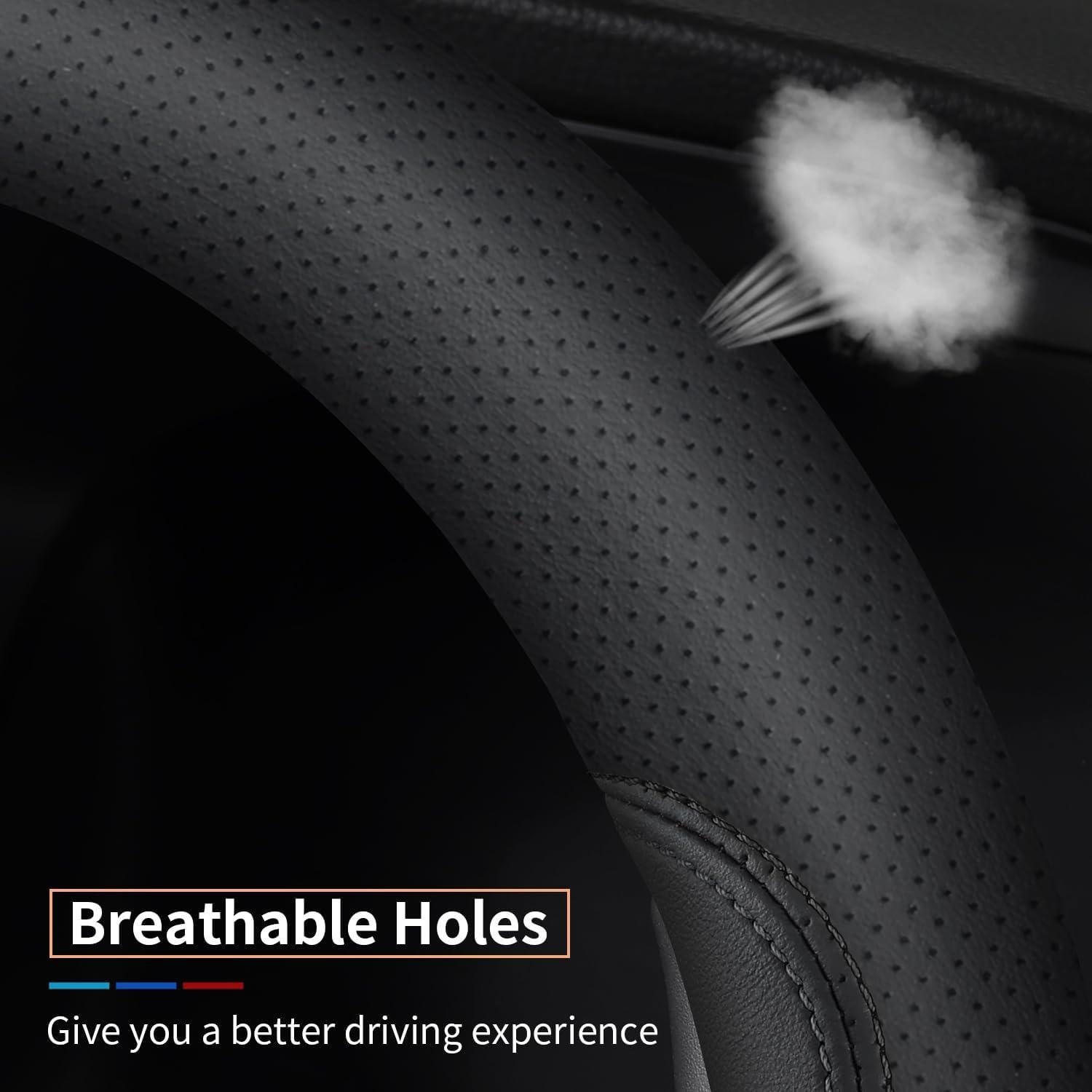 Cubierta de Volante XHRING para Honda 37-38 cm Negro