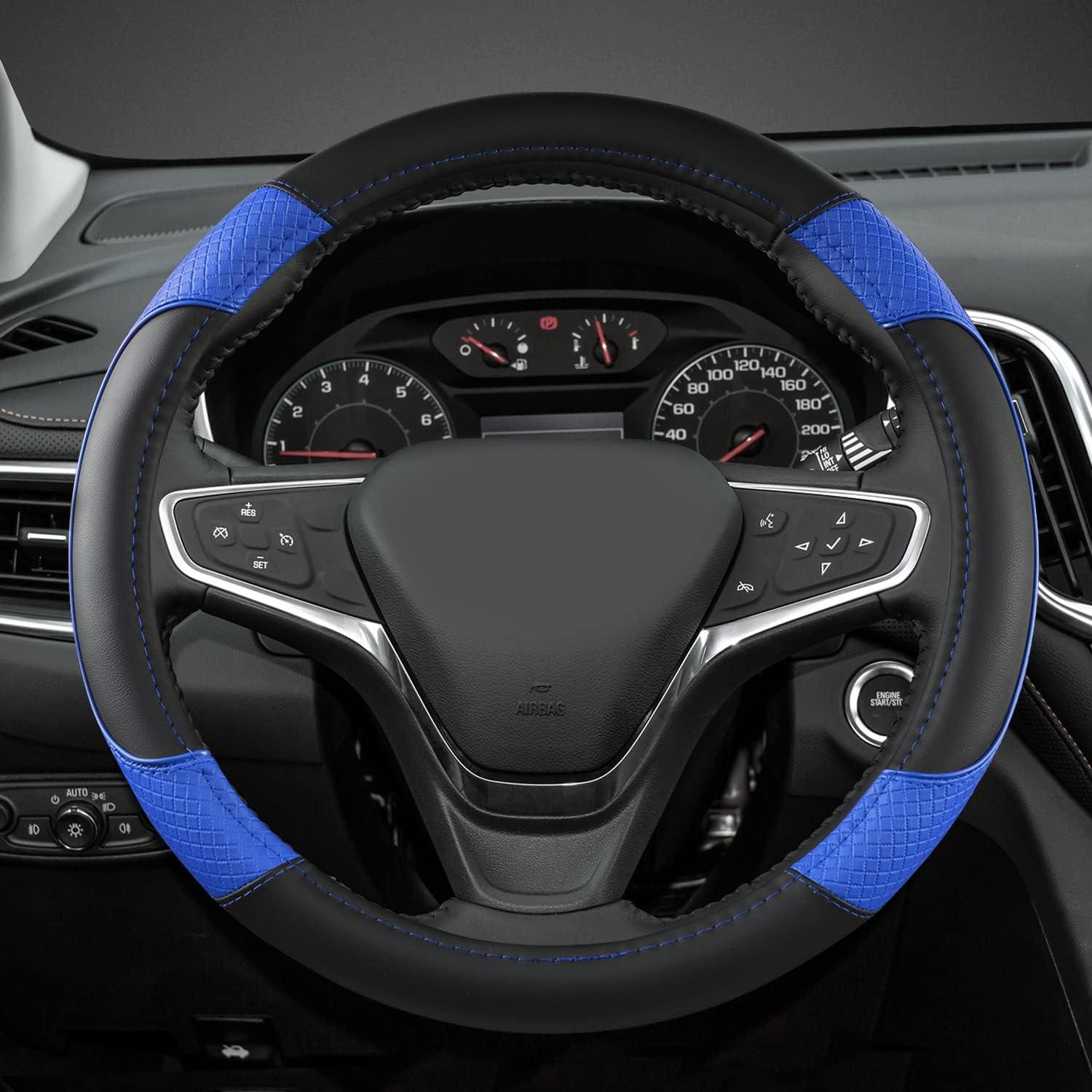 Funda de Volante GIANT PANDA para Chevy 14.5-15" Negro/Azul