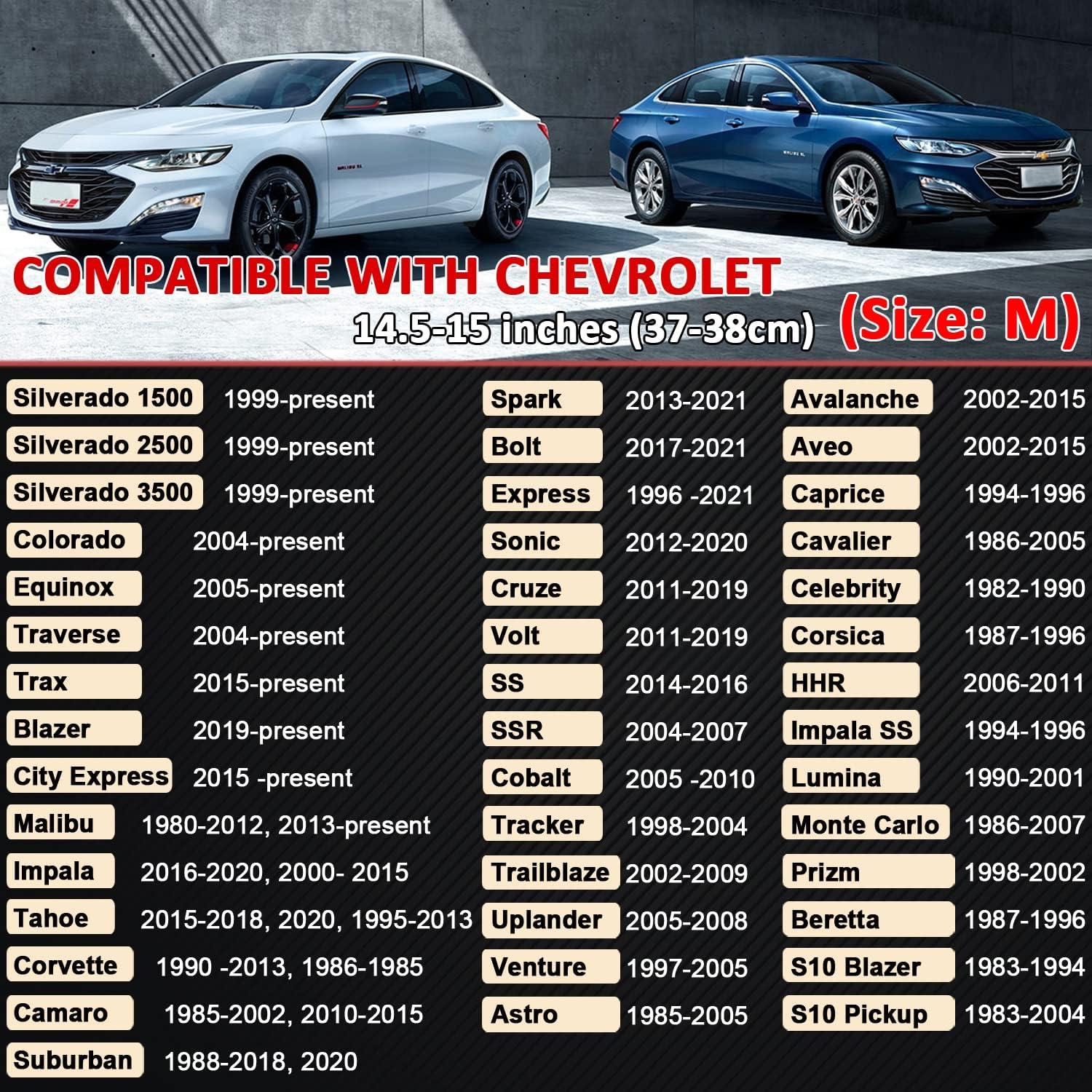 Funda de Volante GIANT PANDA para Chevy 14.5-15" Negro/Azul