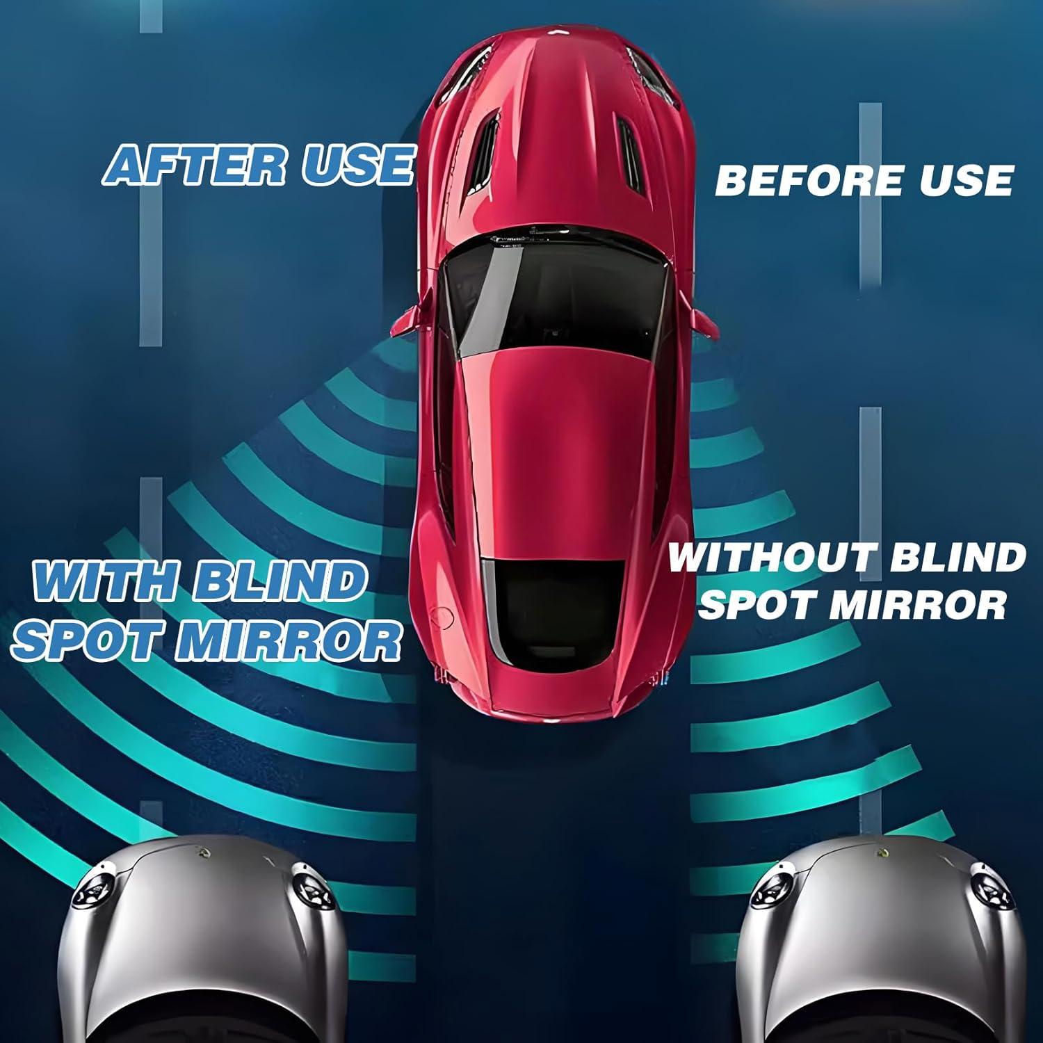 Espejos de Punto Ciego HINGTAI Corazón 2 Pcs Ajustables