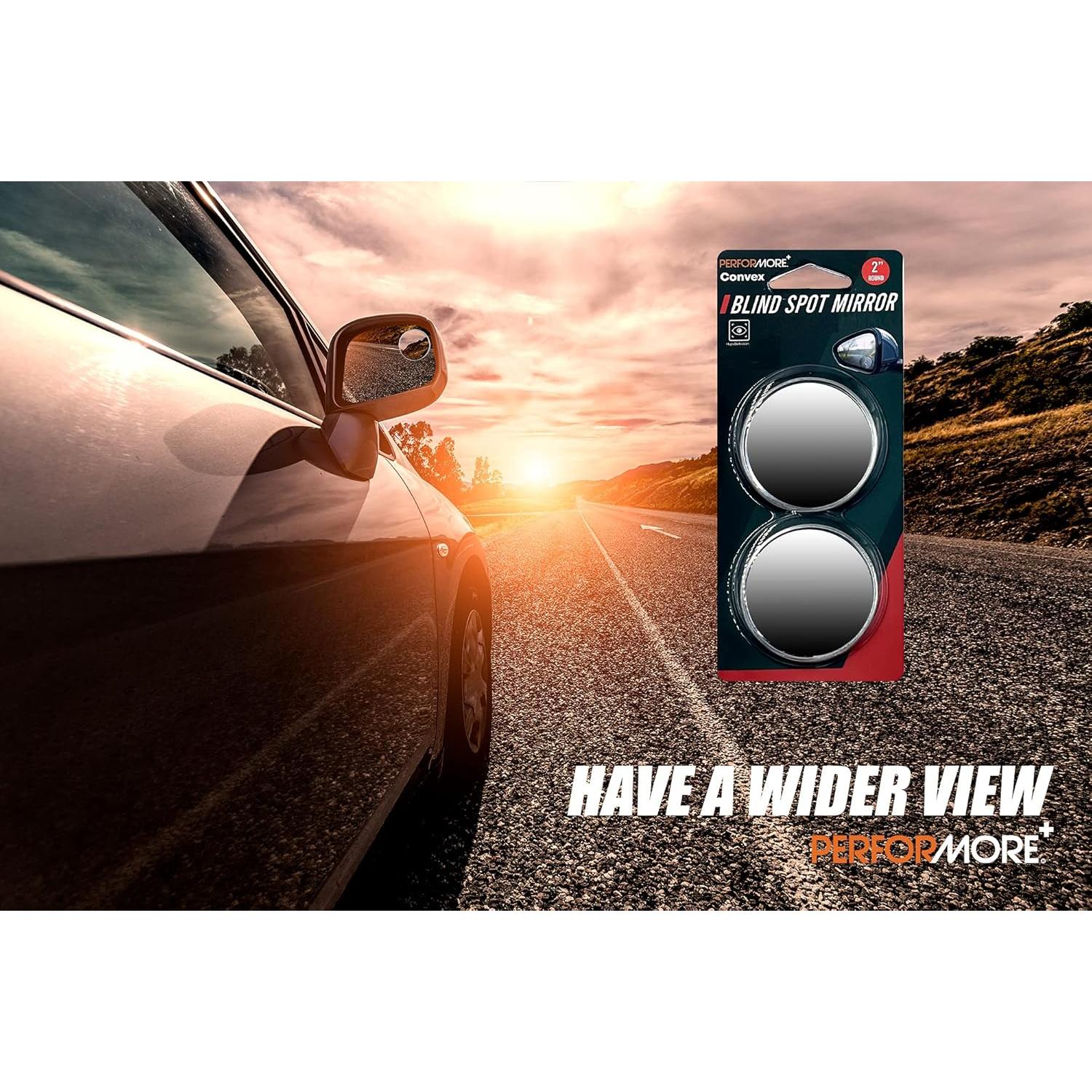 Espejos de Punto Ciego Performore - Paquete de 2, 5 cm Convexos