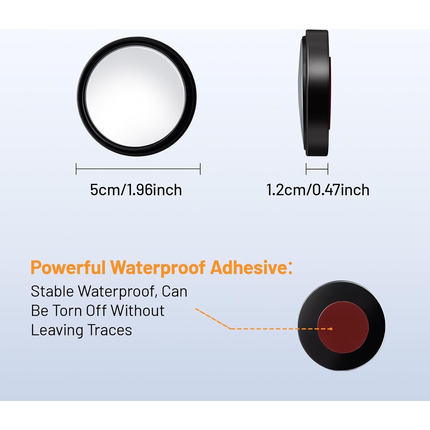 Espejo de Punto Ciego WildAuto WA-us-BlindMirror-02 5cm