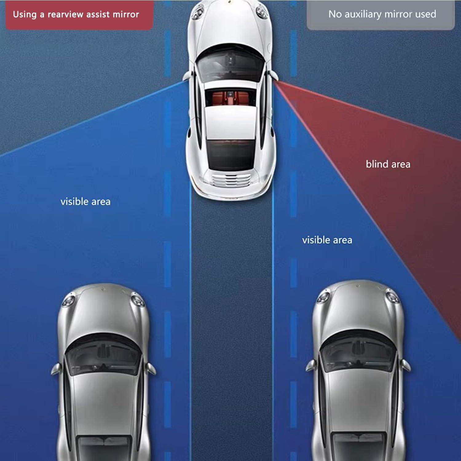 Espejo de Punto Ciego Z-oneMart HD 360° Rectangular 2 Piezas