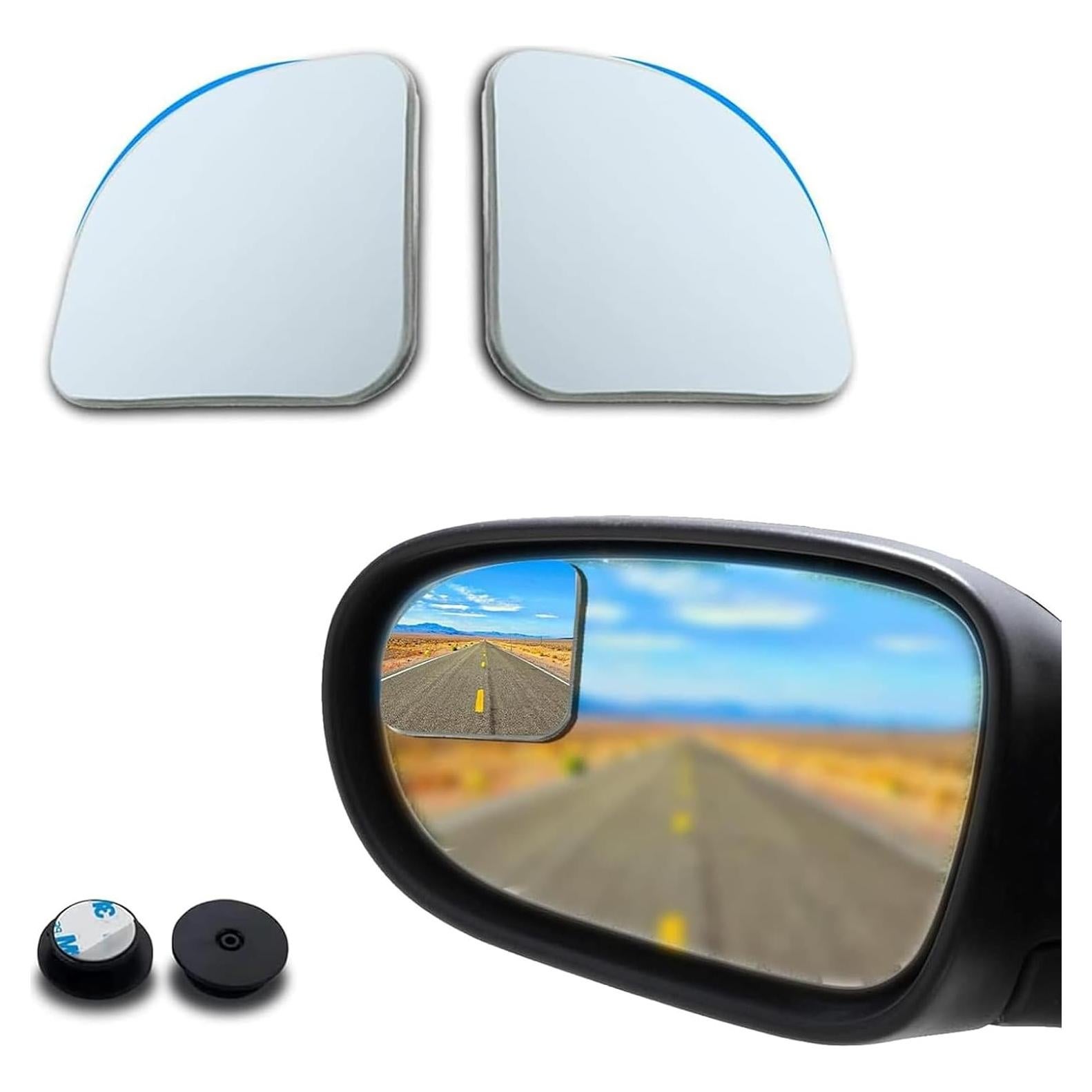 Espejos de Punto Ciego Convexos Flygun 4.8cm 2 Pcs Plateado