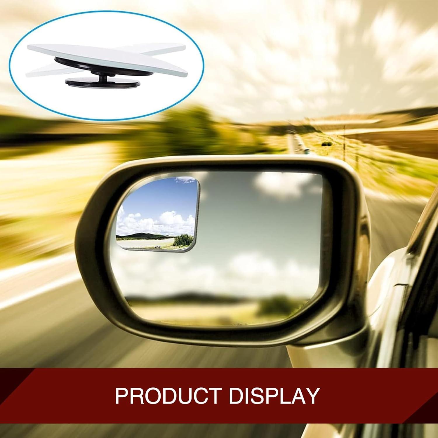 Espejos de Punto Ciego Convexos Flygun 4.8cm 2 Pcs Plateado