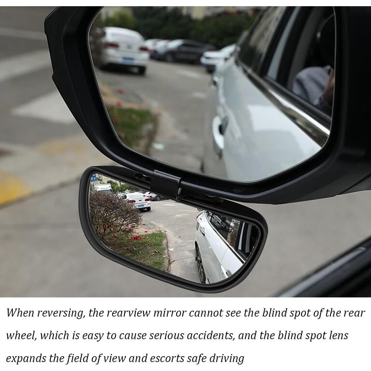 Espejo Convexo de Punto Ciego Mandark 2PCS Universal Negro