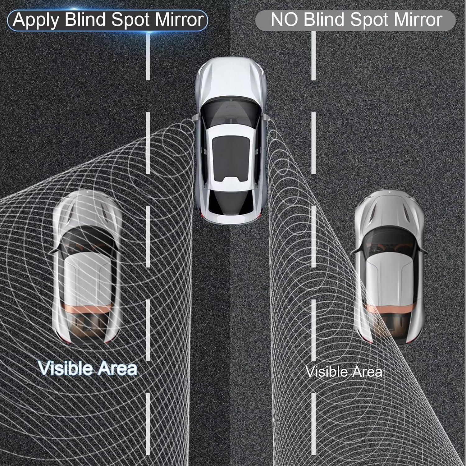 Espejos de Punto Ciego BFXM Convexos 2 Piezas HD Ajustables