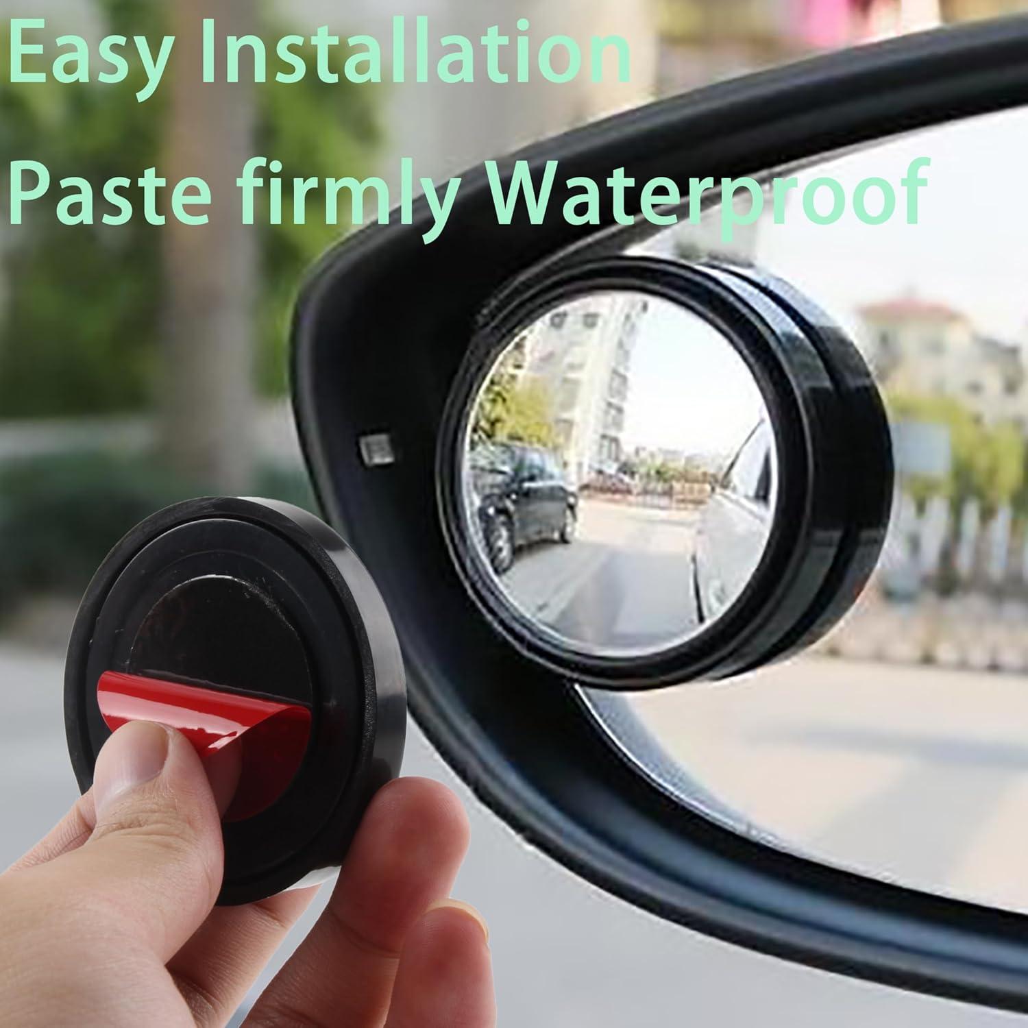 Espejos de Punto Ciego KEWAYO 50mm Convexos Ajustables 360°