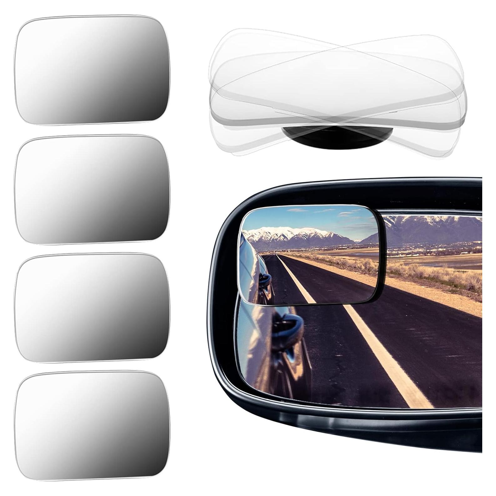 Espejos de Punto Ciego BBTO 4 Piezas Rectangulares Convexos