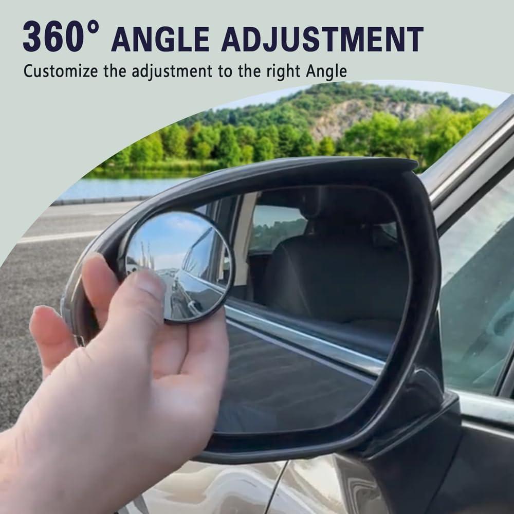 Espejos de Punto Ciego Kutyun 2 en 1 con Protección Lluvia