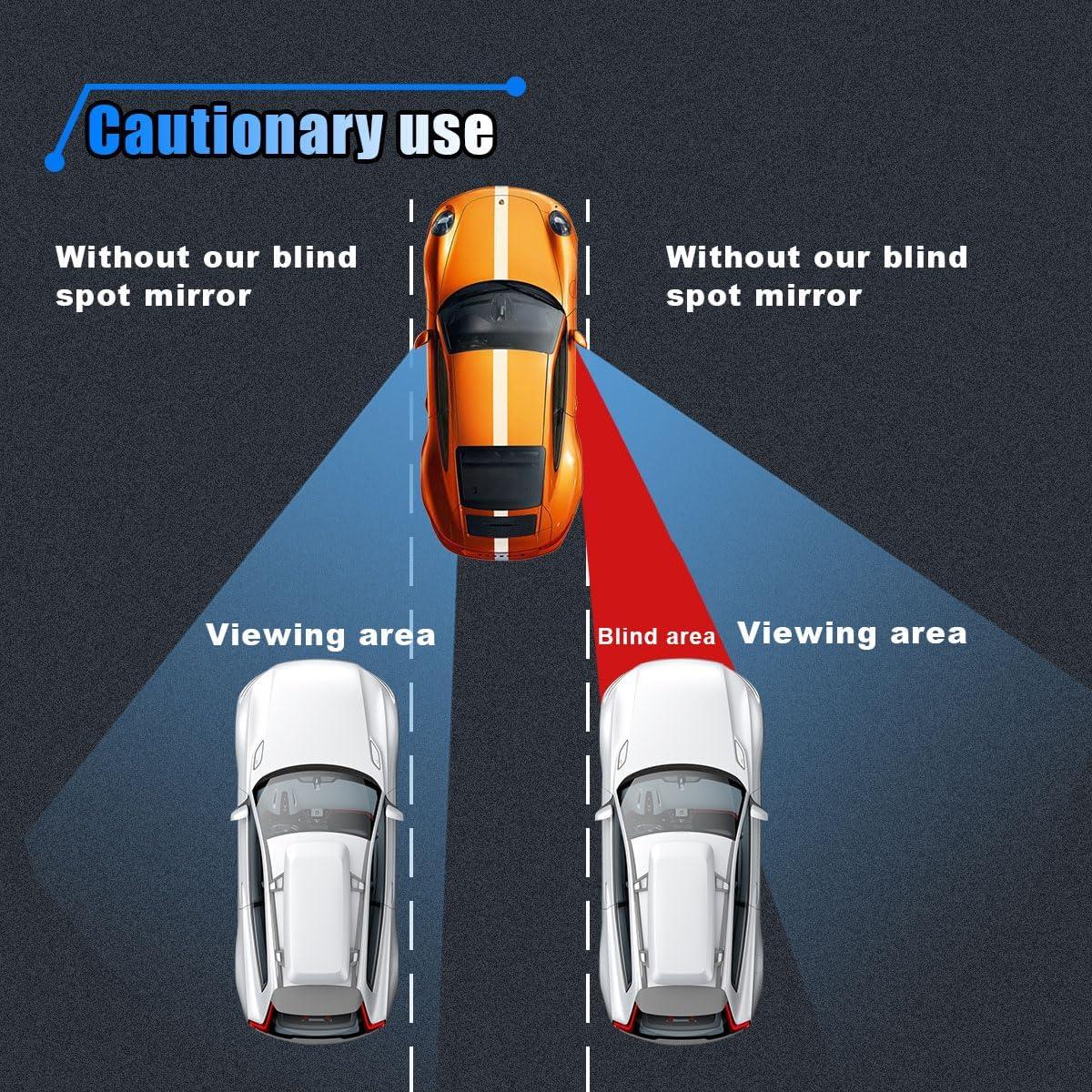 Espejo de Punto Ciego BDZMC 5.79 cm Ajustable Convexo