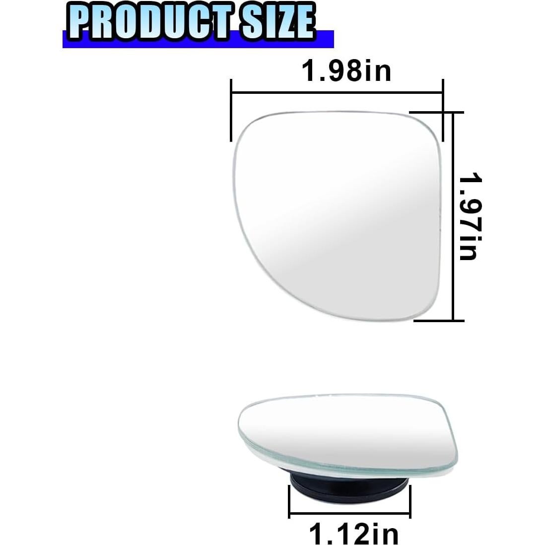 Espejo de Punto Ciego LHDOS Ajustable 5x5 cm Convexo