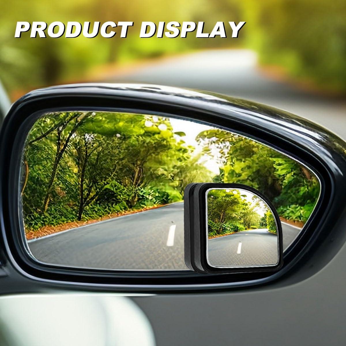 Espejo de Punto Ciego Convexo BDZMC 360° Ajustable Negro