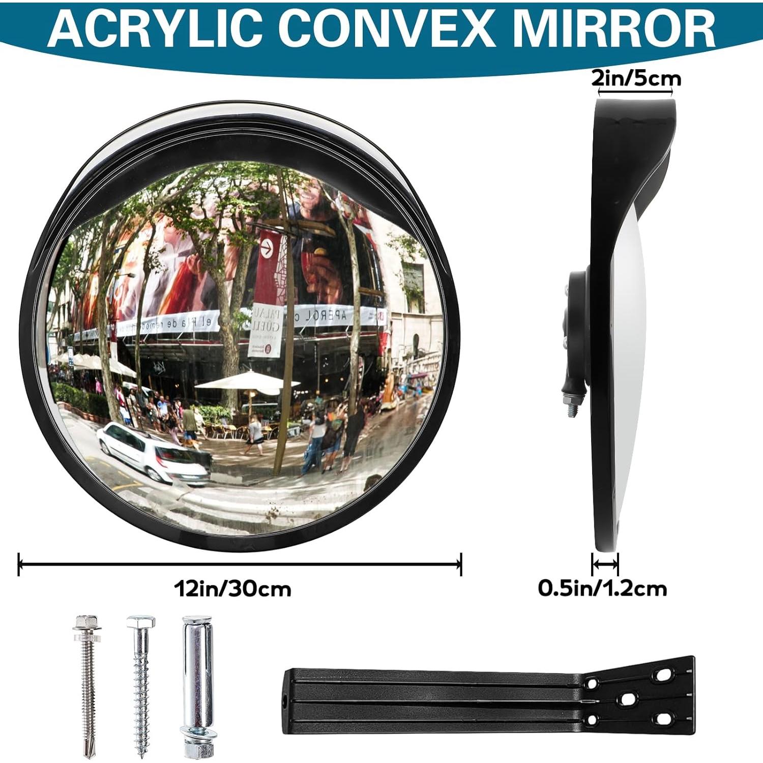 Espejo Convexo de Seguridad YOUEON 30 cm para Interior y Exterior