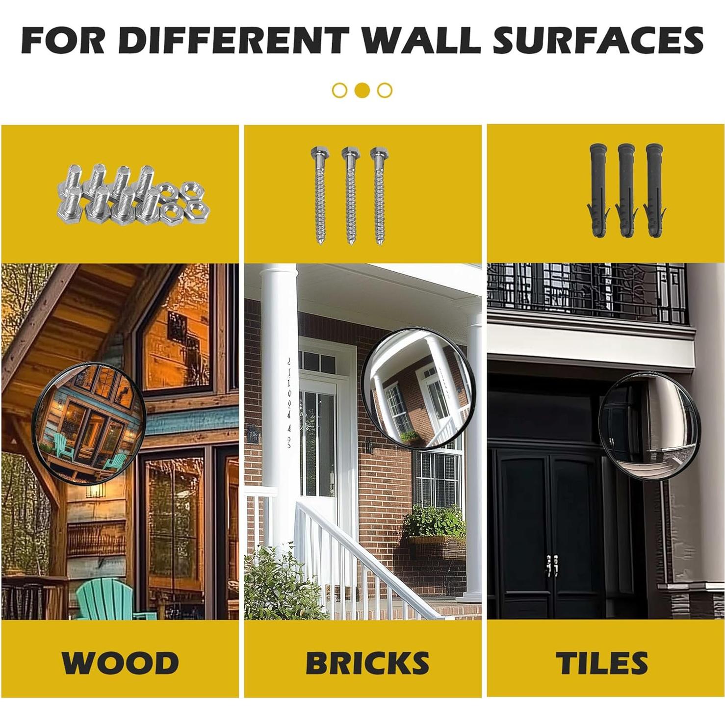 Espejo Convexo 61 cm VILBLE para Punto Ciego Ajustable