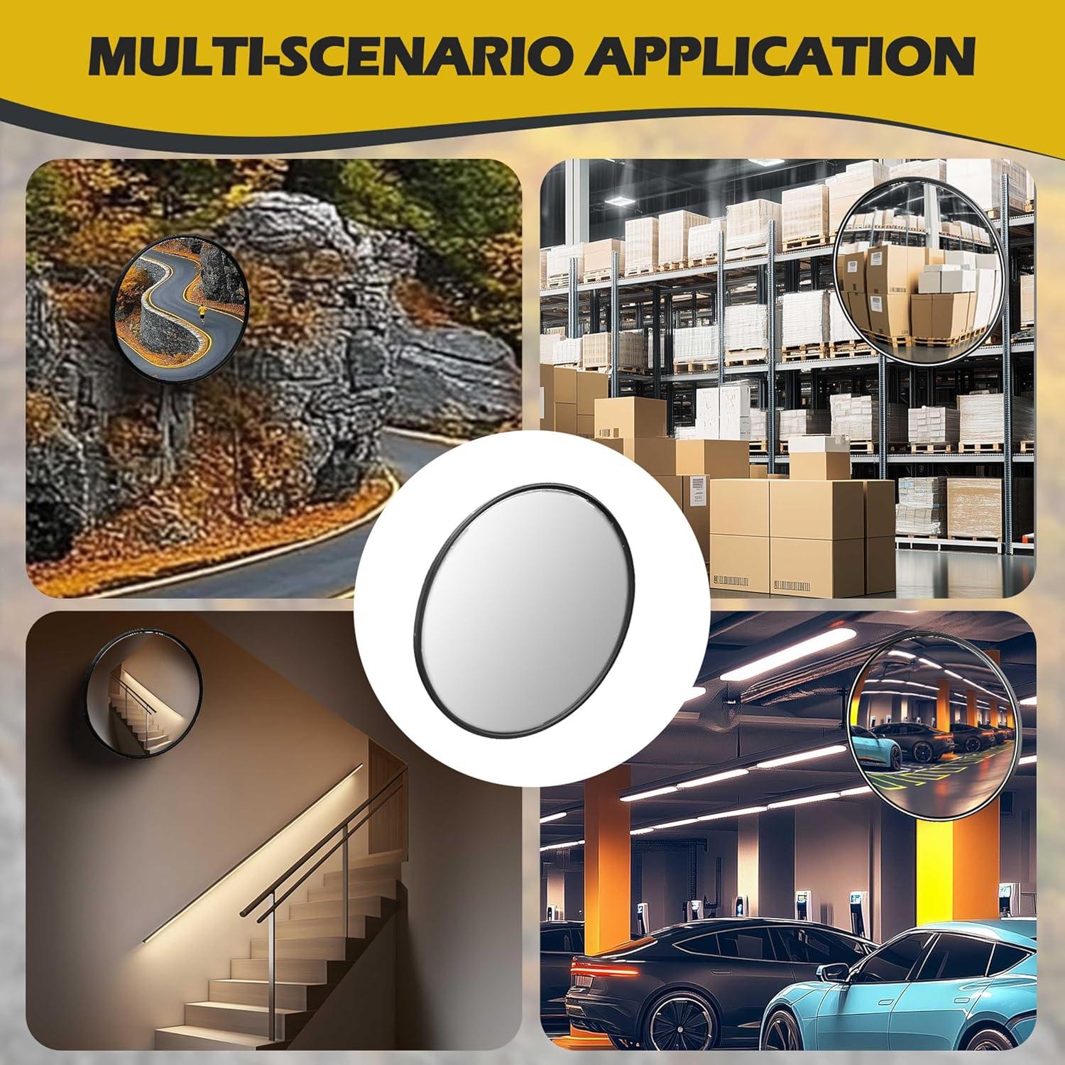 Espejo Convexo 61 cm VILBLE para Punto Ciego Ajustable