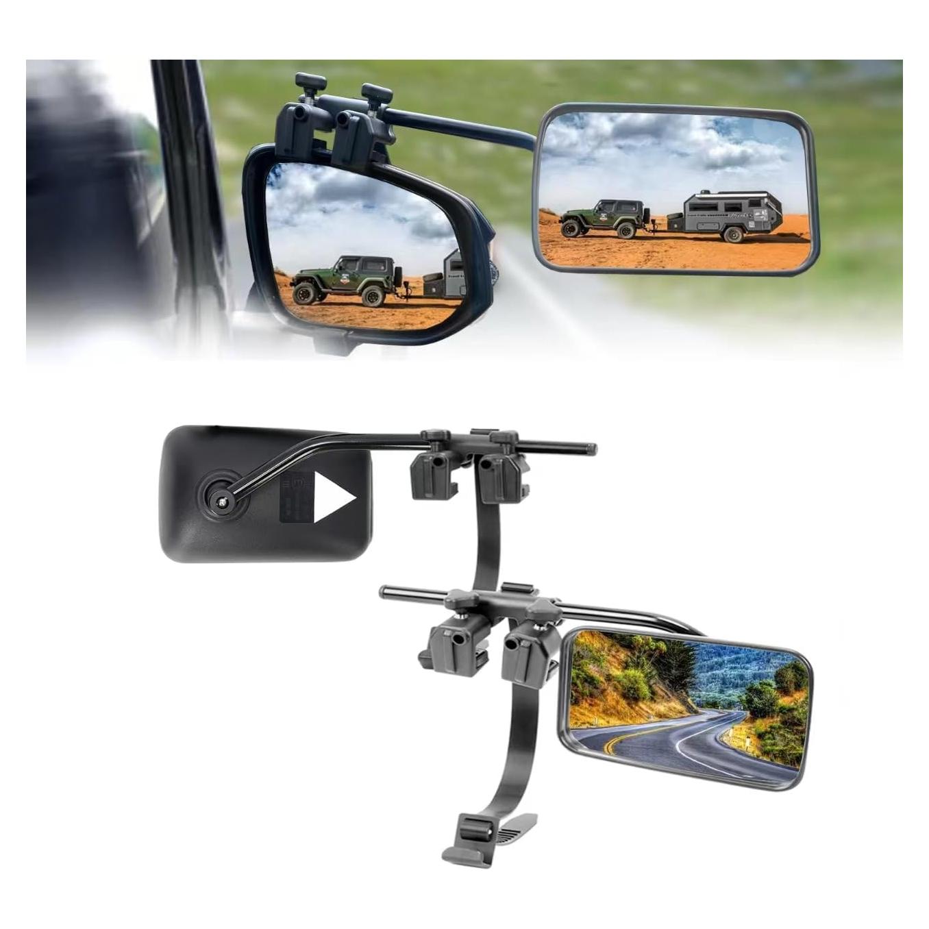 Extensores de Espejo de Remolque Oxerbog Clip-on Ajustables