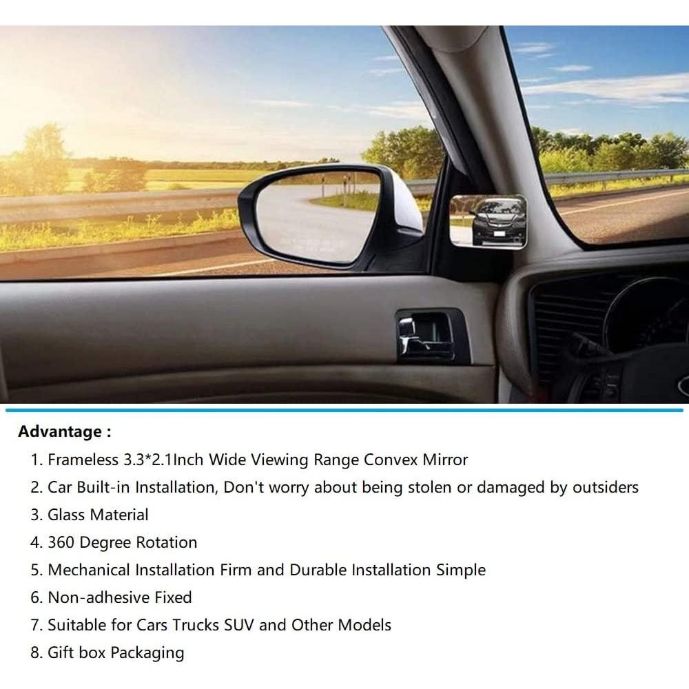 Espejo Convexo de Punto Ciego Notherss 8.4x5.3cm Ajustable