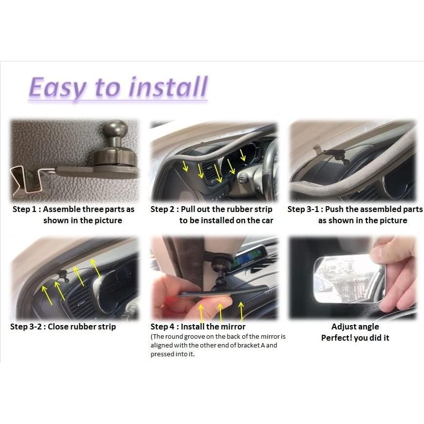 Espejo Convexo de Punto Ciego Notherss 8.4x5.3cm Ajustable