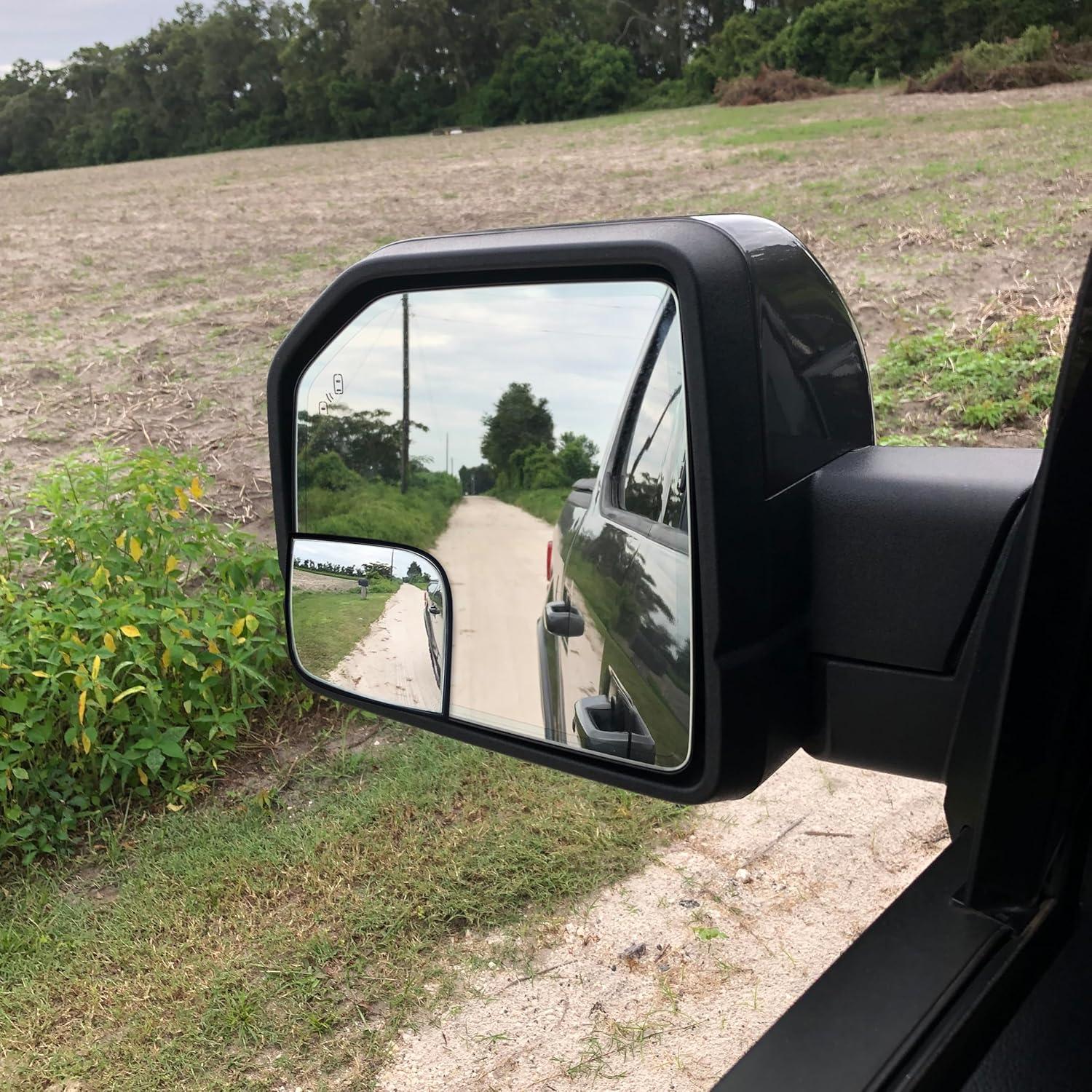 Espejos Convexos Adhesivos VrooeCoe para Puntos Ciegos Ford F150 2015-2020