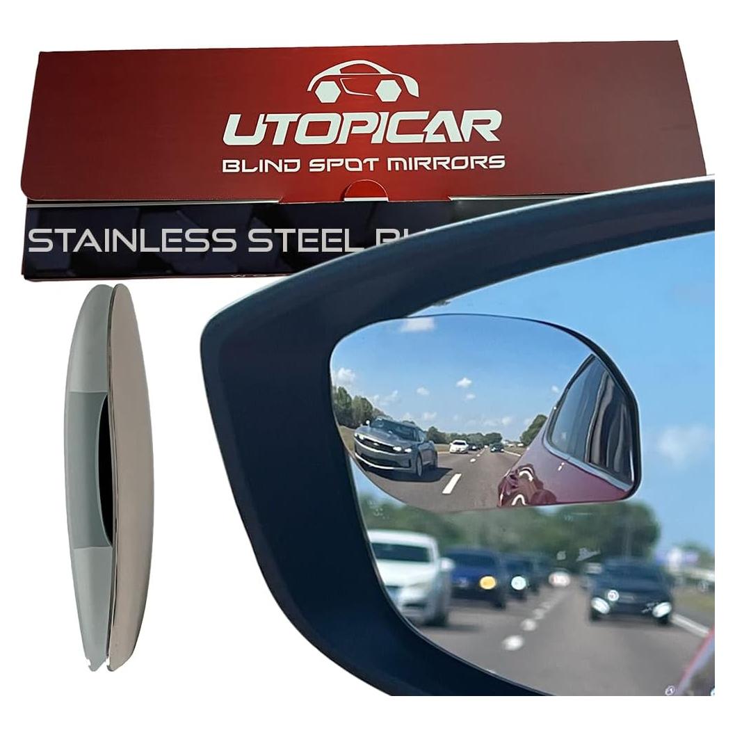 Espejo de Punto Ciego Utopicar INOX17 Acero Inoxidable Antiniebla