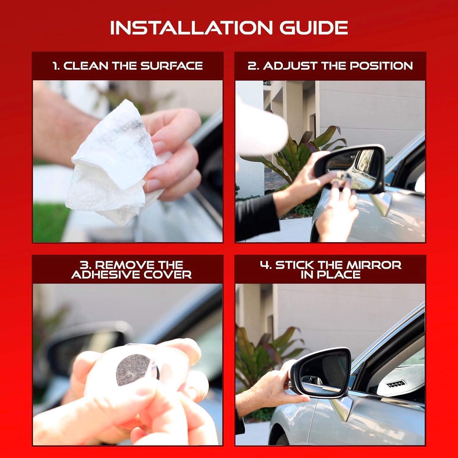 Espejo de Punto Ciego Utopicar INOX17 Acero Inoxidable Antiniebla