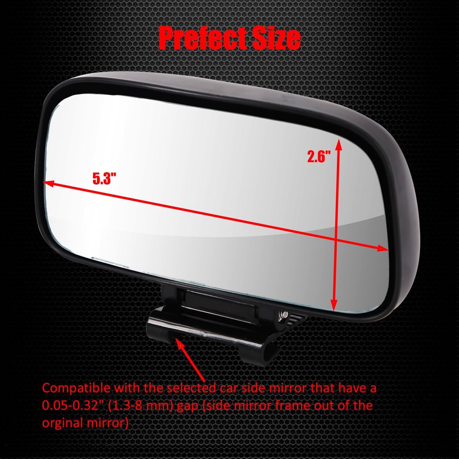 Espejo de Punto Ciego Ampper AM-AOBSM01 Ajustable 13.5x6.6cm