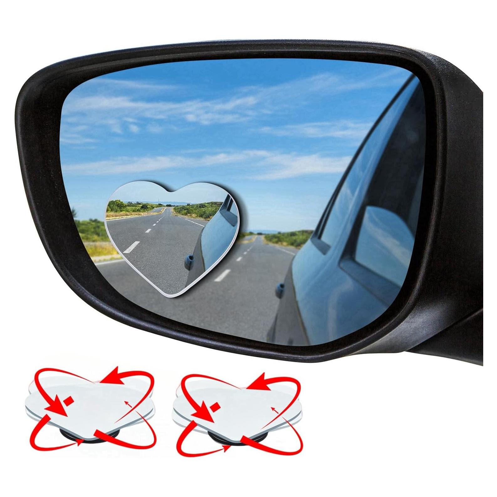 Espejos de Punto Ciego Genérico en Forma de Corazón - 6.35 cm