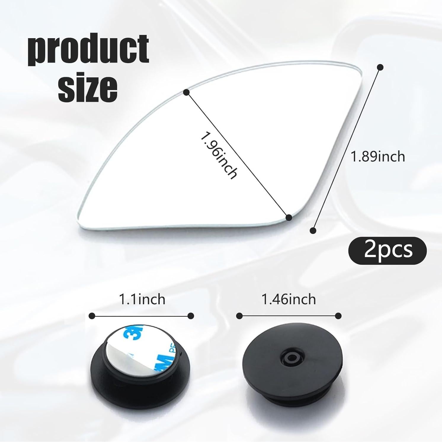 Espejo de Punto Ciego Sephile SEPMDJ01 5 cm Convexo Ajustable