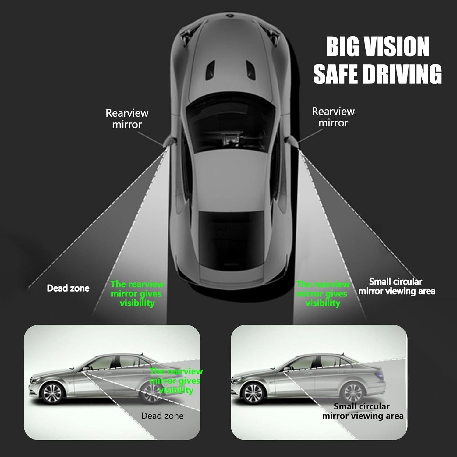 Espejo de Punto Ciego Sephile SEPMDJ01 5 cm Convexo Ajustable