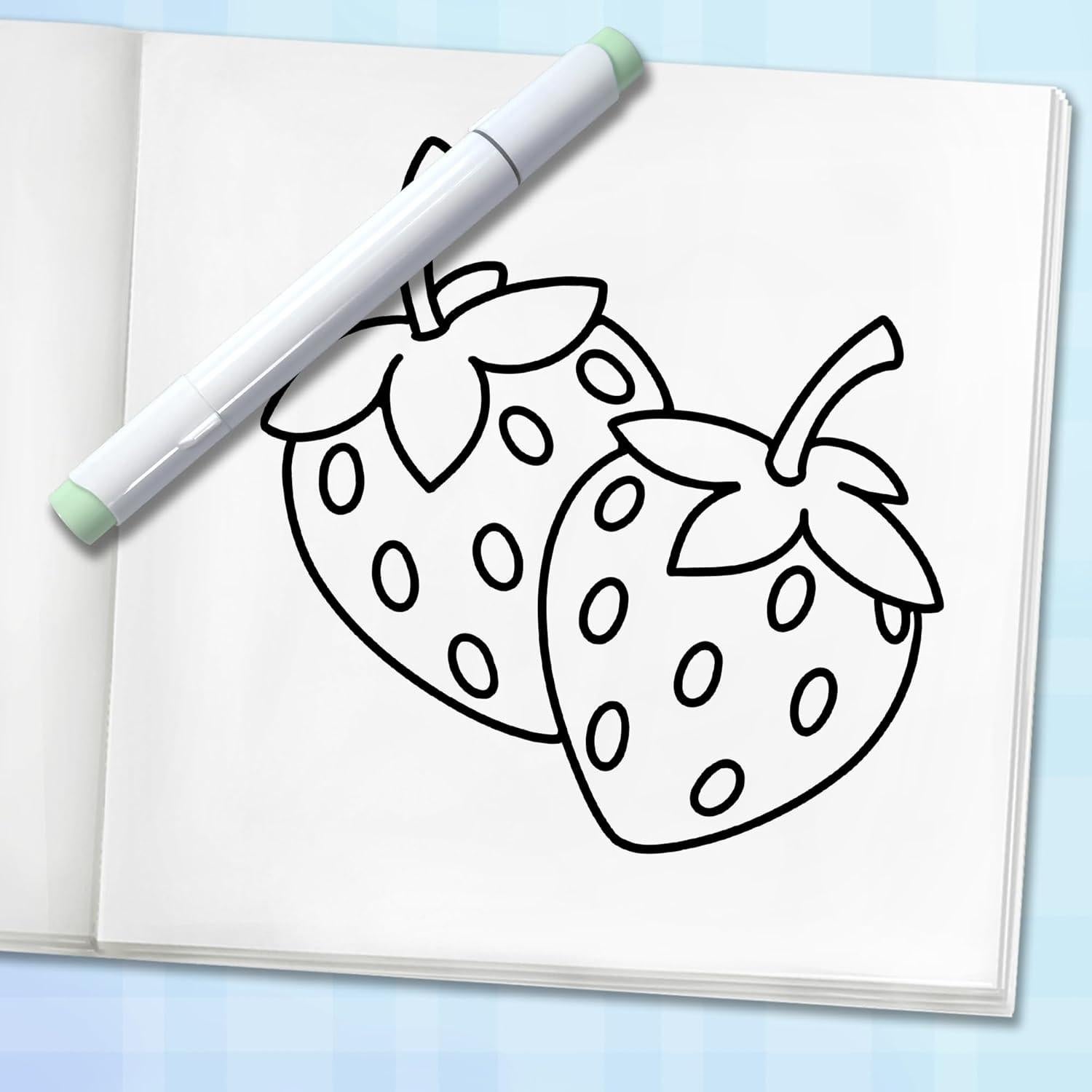 100 Bold Coloring Book: Simple, Easy, and Large Print Designs for Adults and Kids with Animals, Flowers, Food, and More! (Bold and Easy Coloring Books)