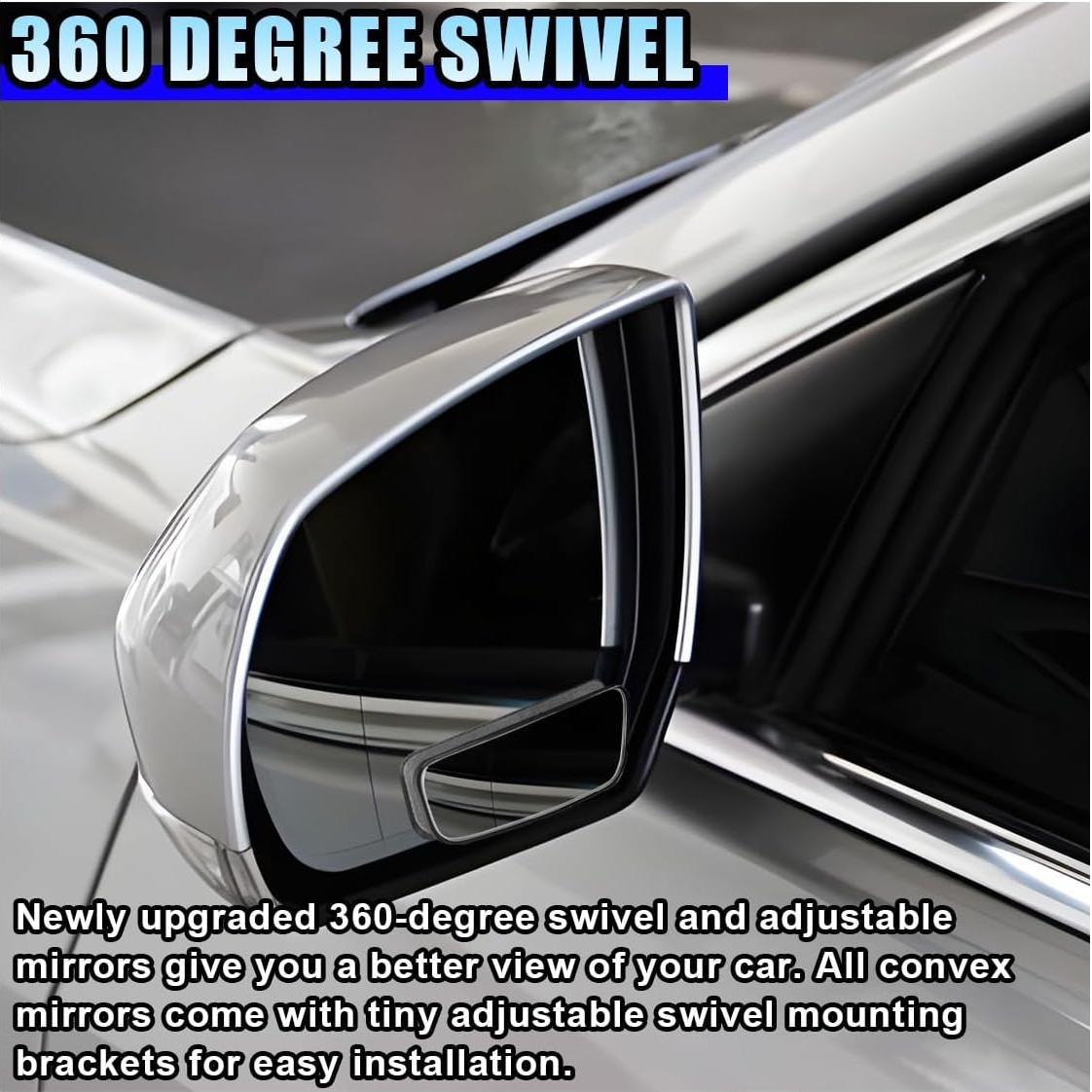 Espejo de Punto Ciego KITUREK Ajustable 9.34x3.51cm HD