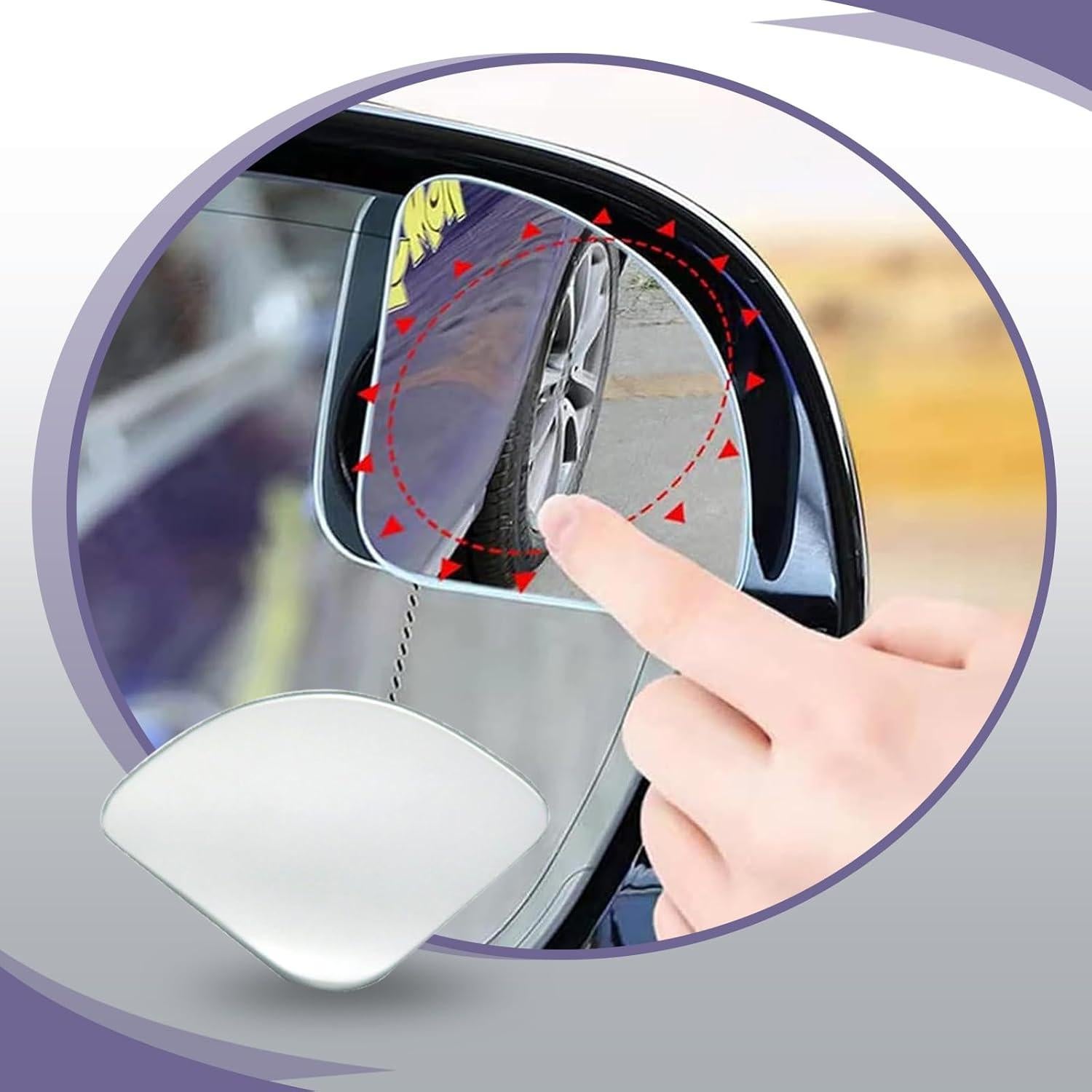 Espejos de Punto Ciego Leediga 2 Pcs Ajustables 4.57 cm