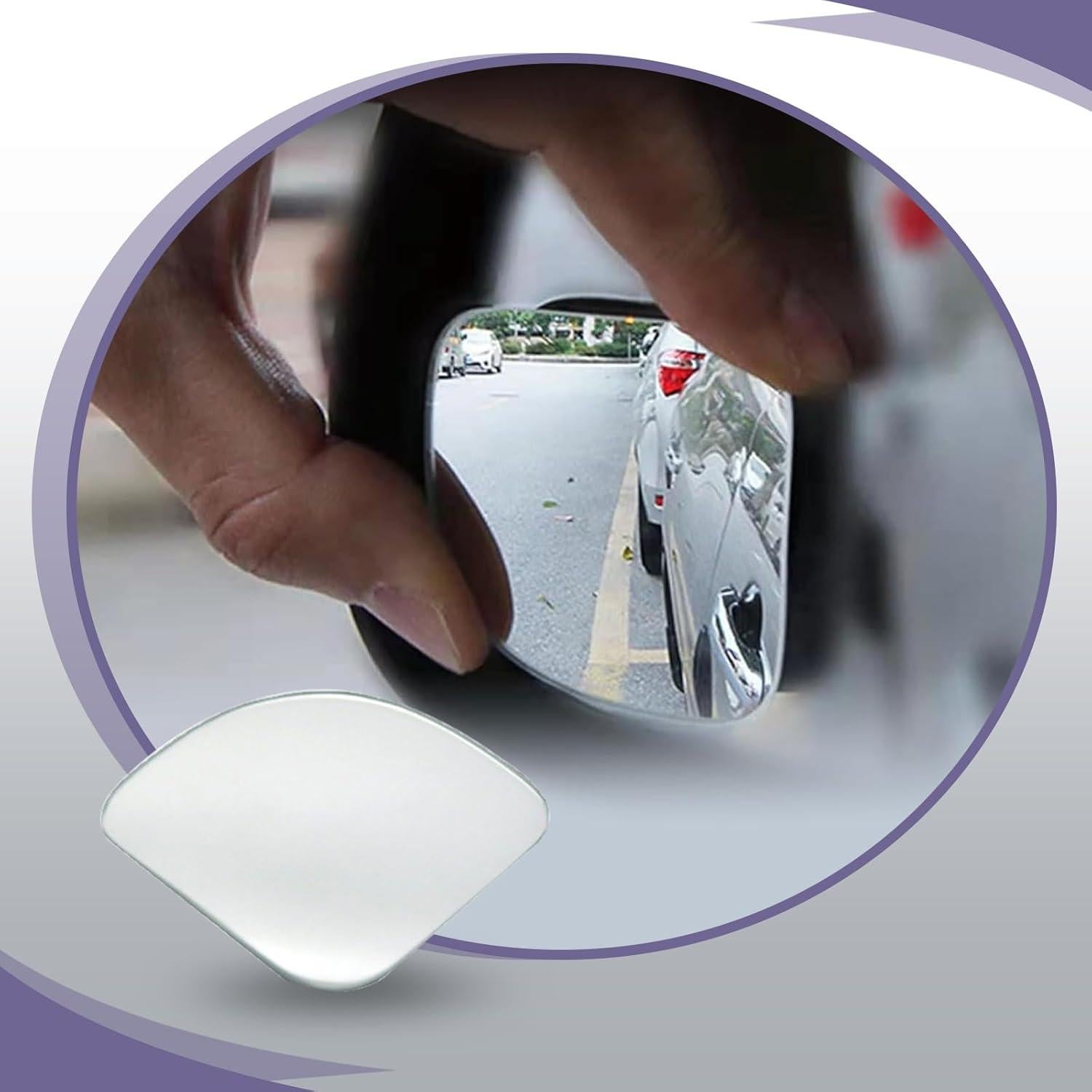 Espejos de Punto Ciego Leediga 2 Pcs Ajustables 4.57 cm